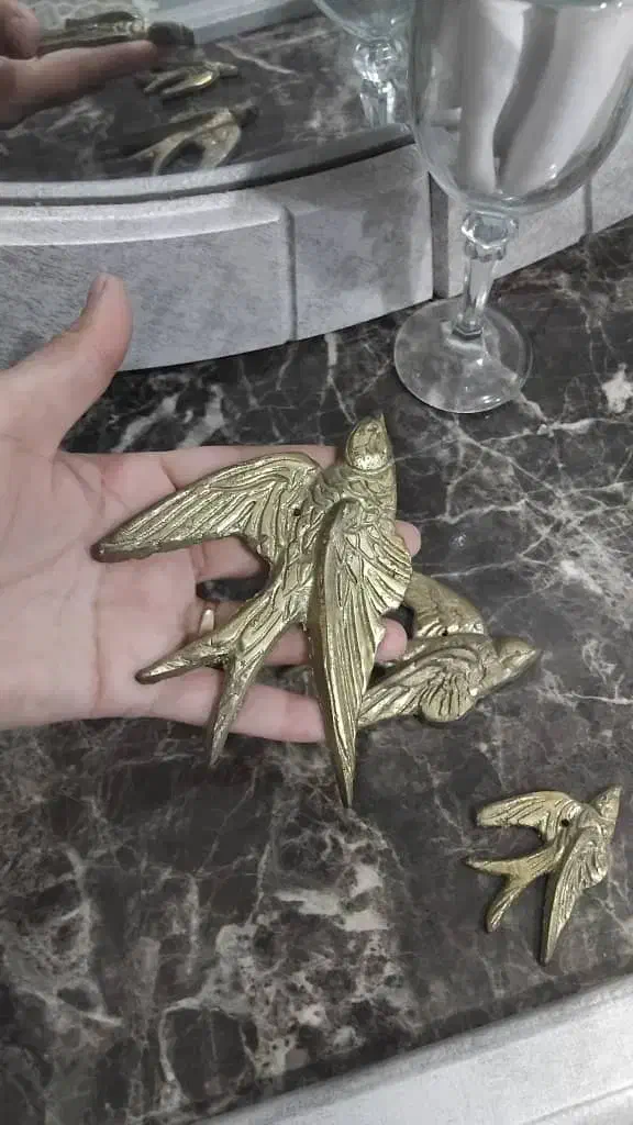 ۲۱ عدد پرستو دیوار کوب برنز|صنایع دستی و سایر لوازم تزئینی|قم, زند آباد|دیوار