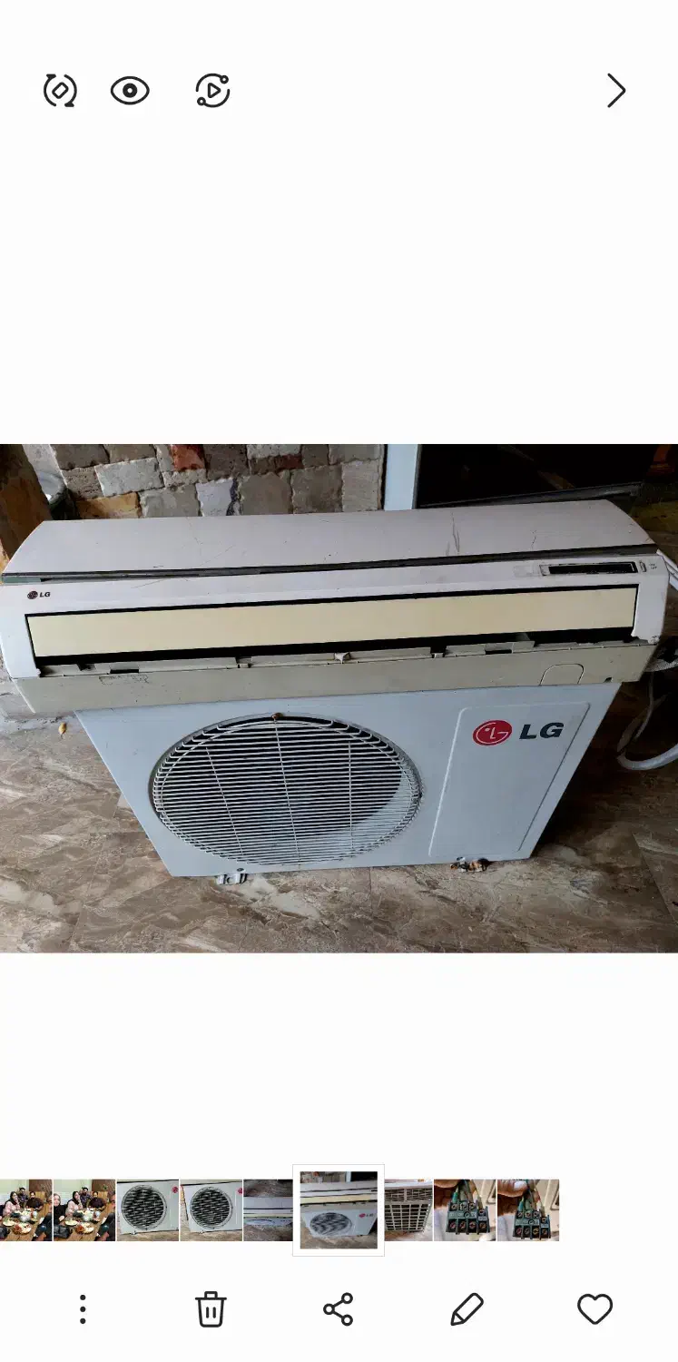 کولر گازی اسپلین ال جی ۱۲ هزار|کولر گازی و فن‌کوئل|آستارا, |دیوار