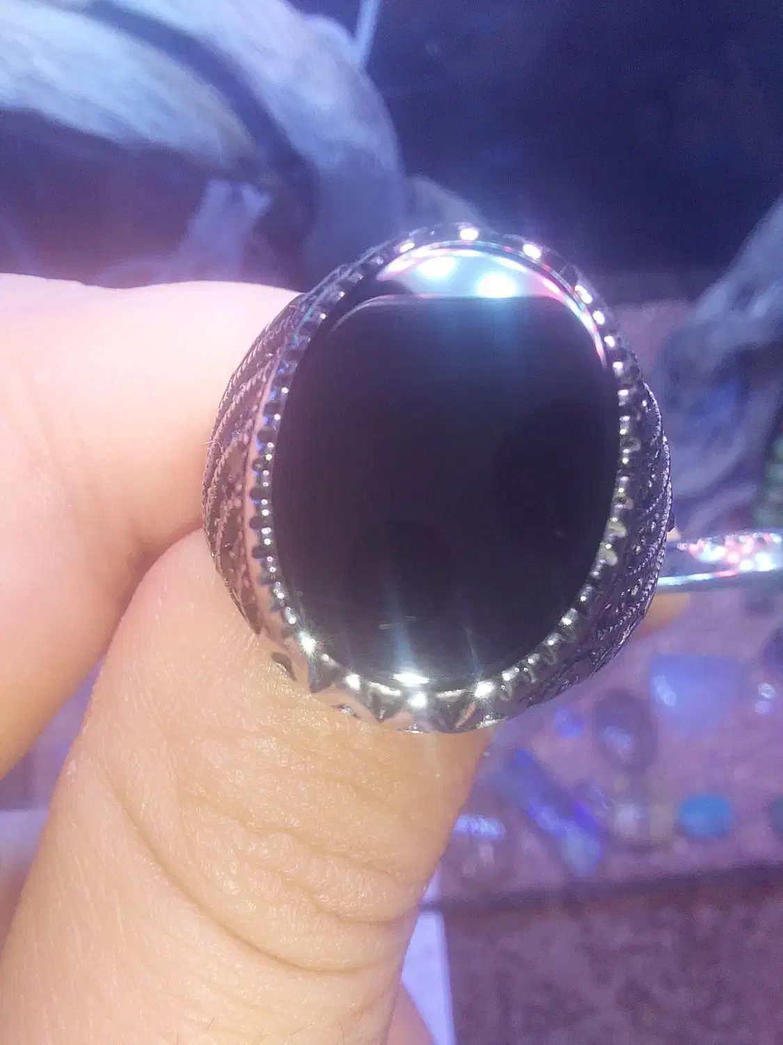 انگشتر با نگین اونیکس|جواهرات|شهریار, شهریار|دیوار