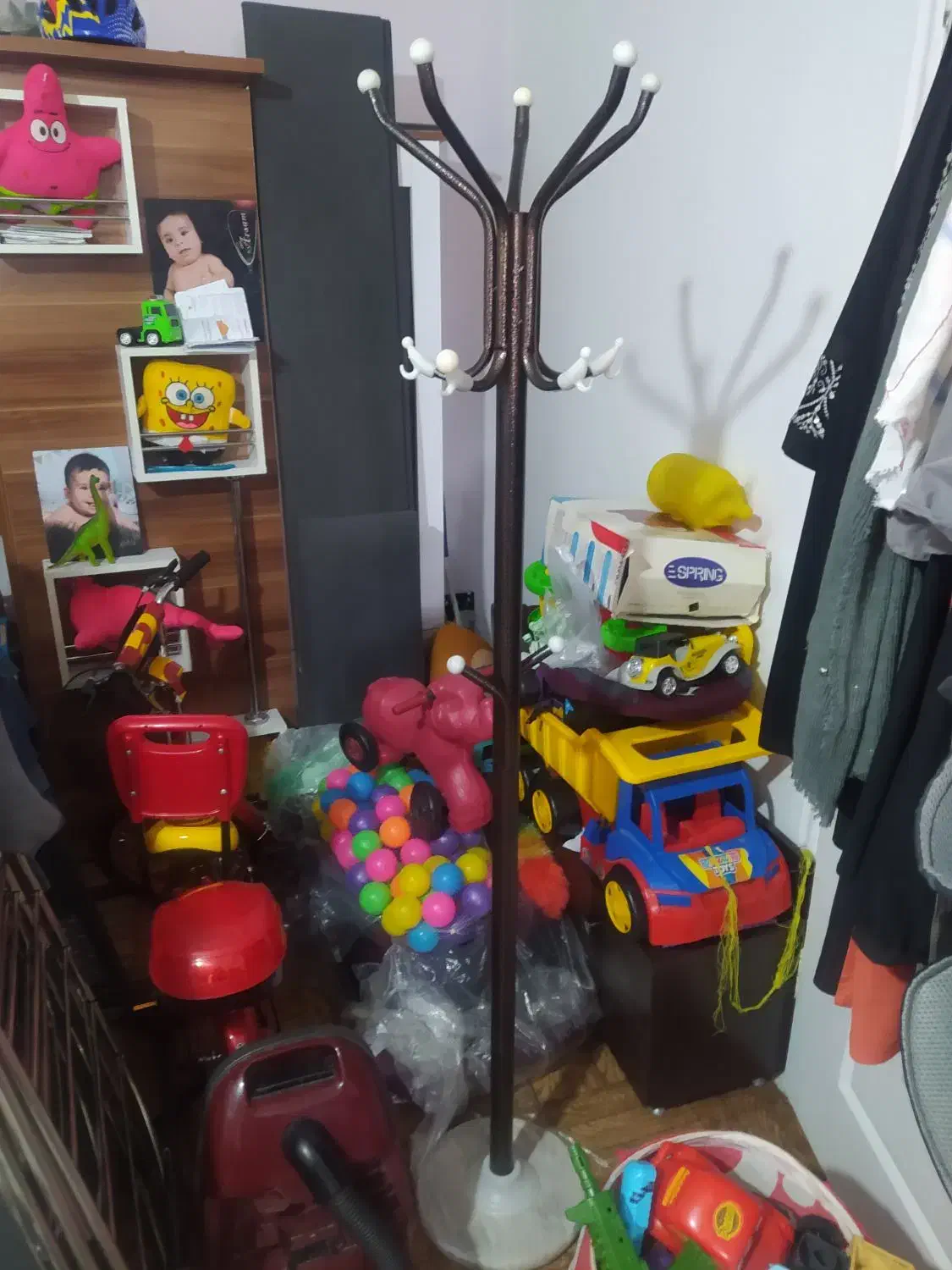 چوب لباسی|بندرخت و رختآویز|سمنان, |دیوار