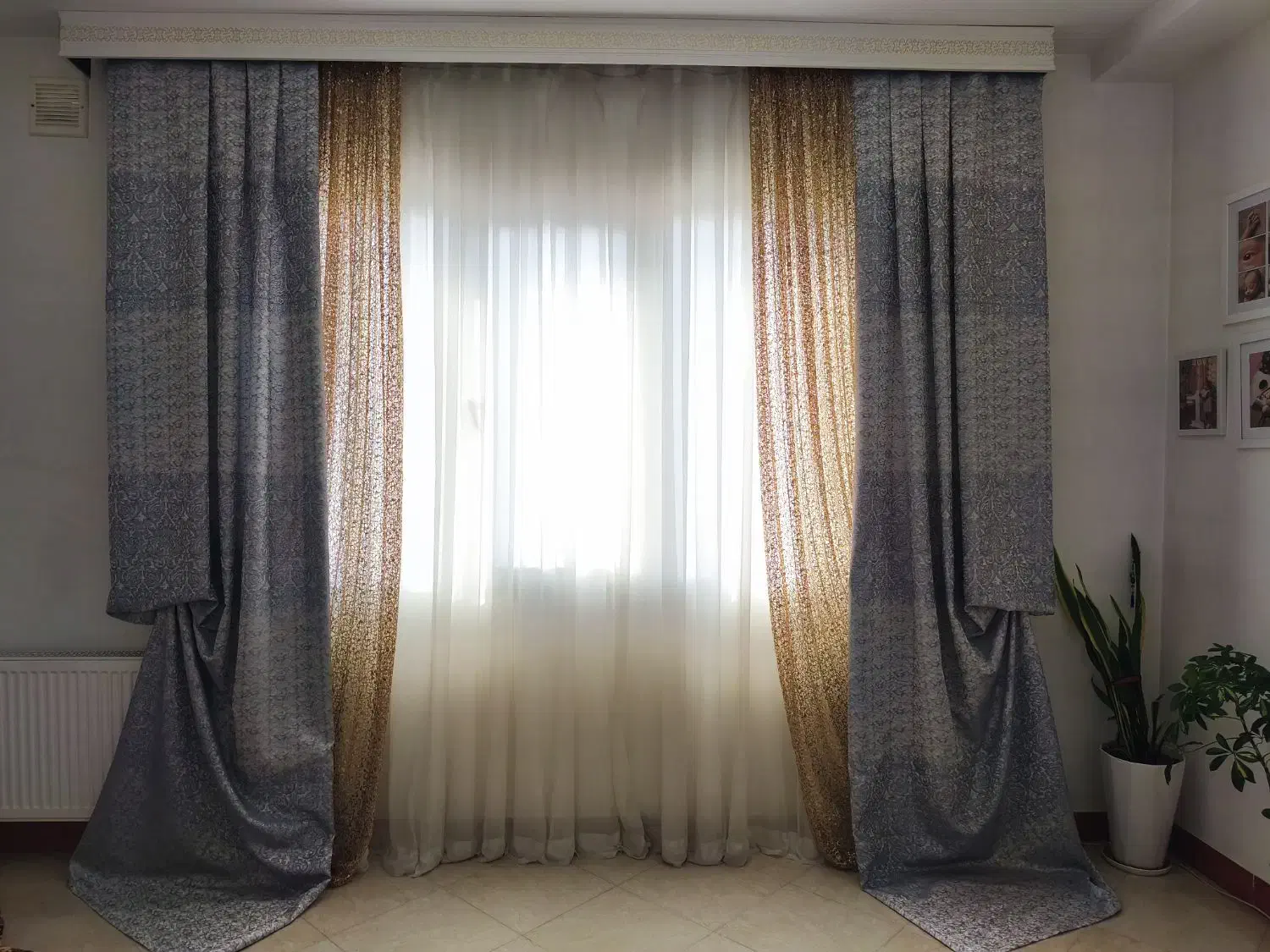 دکور پرده|پرده، رانر، رومیزی|قرچک, زیبا شهر|دیوار