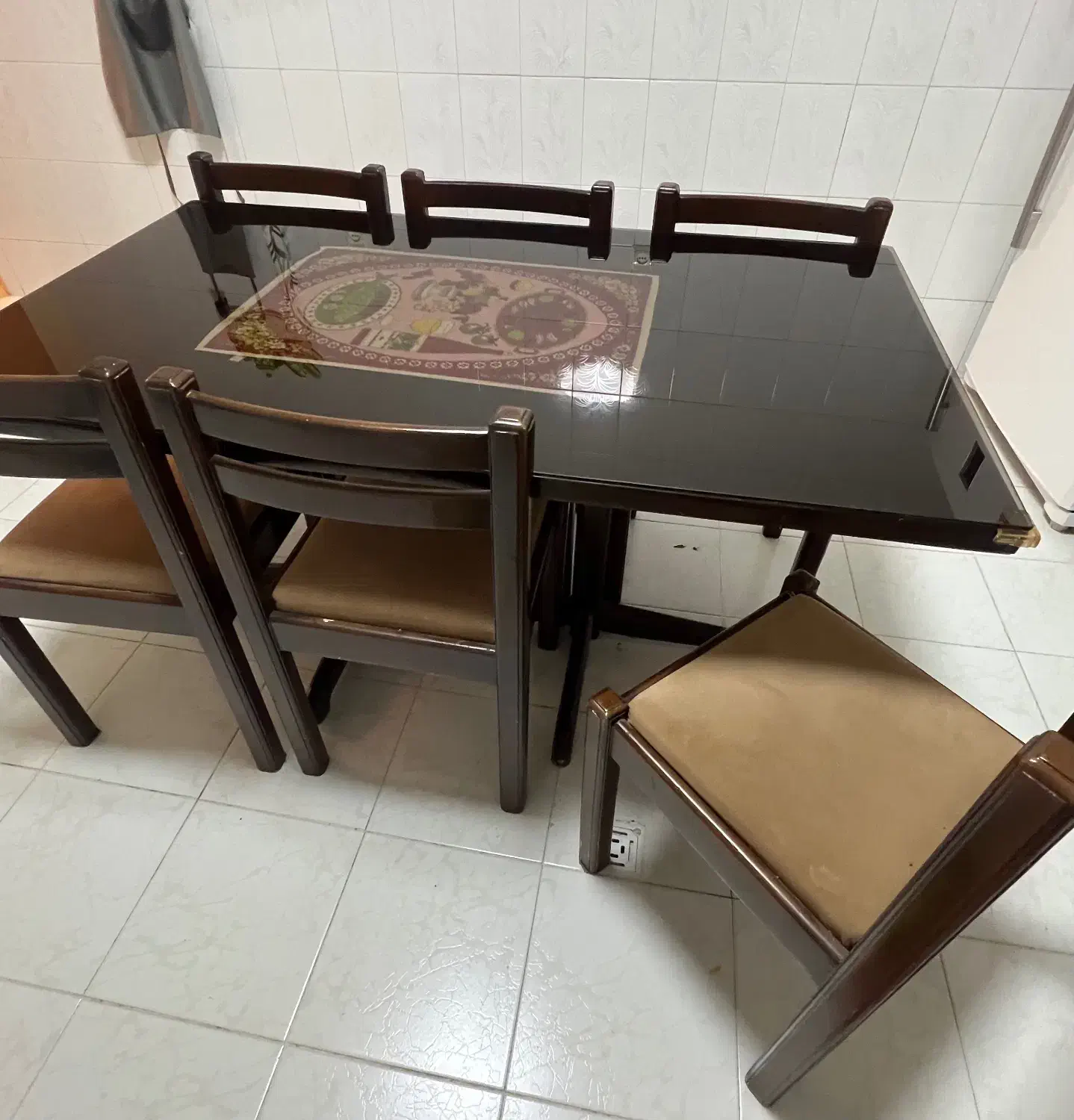 میز ناهار خوری تمام چوب|میز و صندلی غذاخوری|تویسرکان, |دیوار