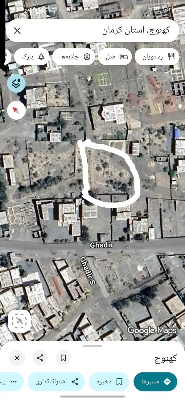 300متر زمین سند قلنامه ای|فروش زمین و ملک کلنگی|کهنوج, |دیوار