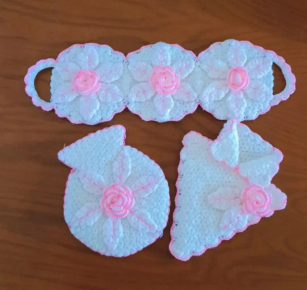 لیف ست عروس داماد و پاپوش نوزاد|لوازم حمام|کرمانشاه, |دیوار