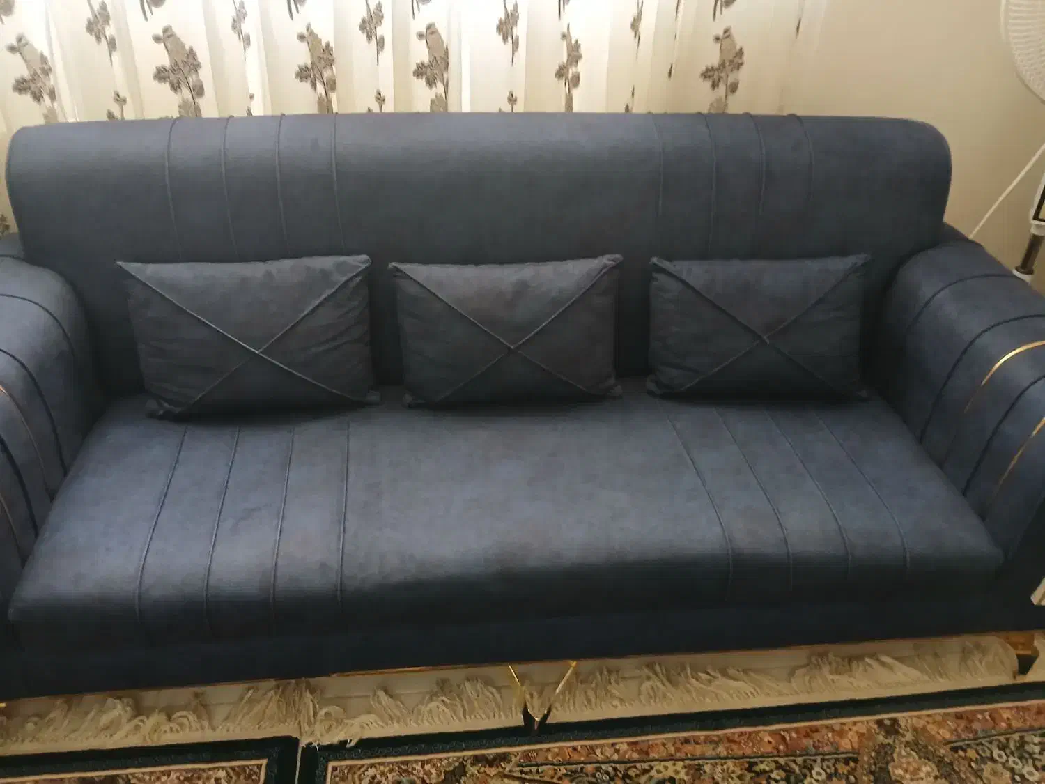 مبل ۷ نفره پایه استیل ،|مبلمان خانگی و میز عسلی|هشتگرد, شهرک آرتیمان|دیوار