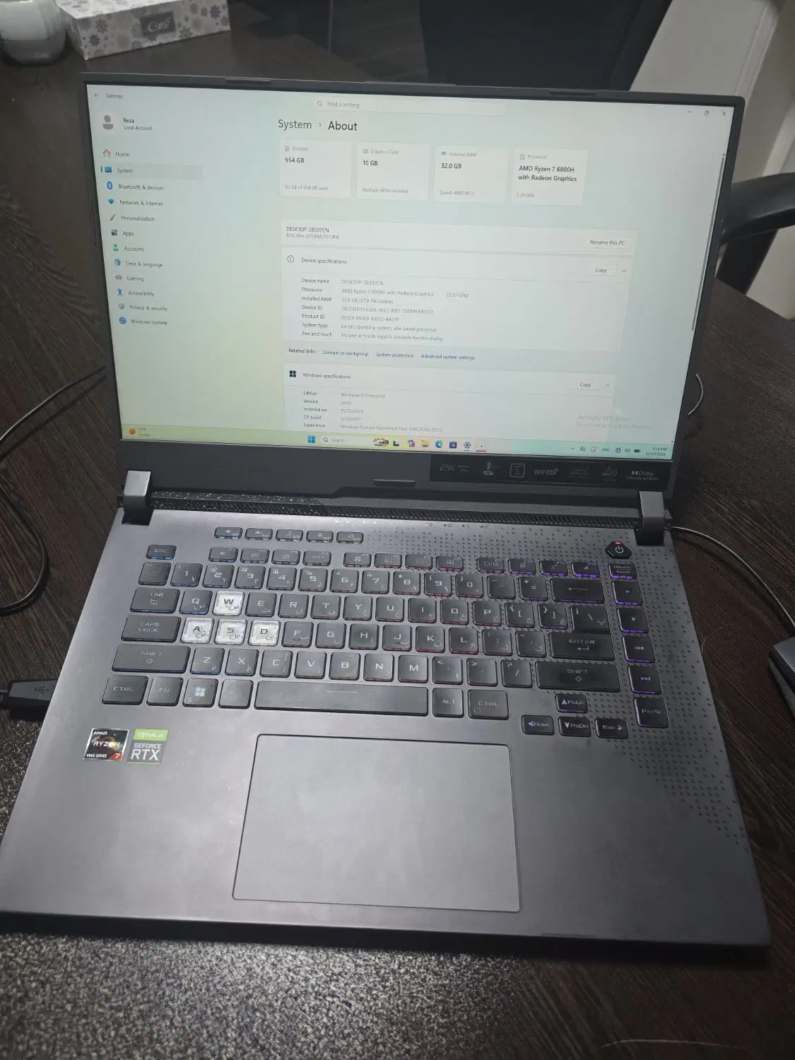 asus rog g513rm|رایانه همراه|تهران, اقدسیه|دیوار