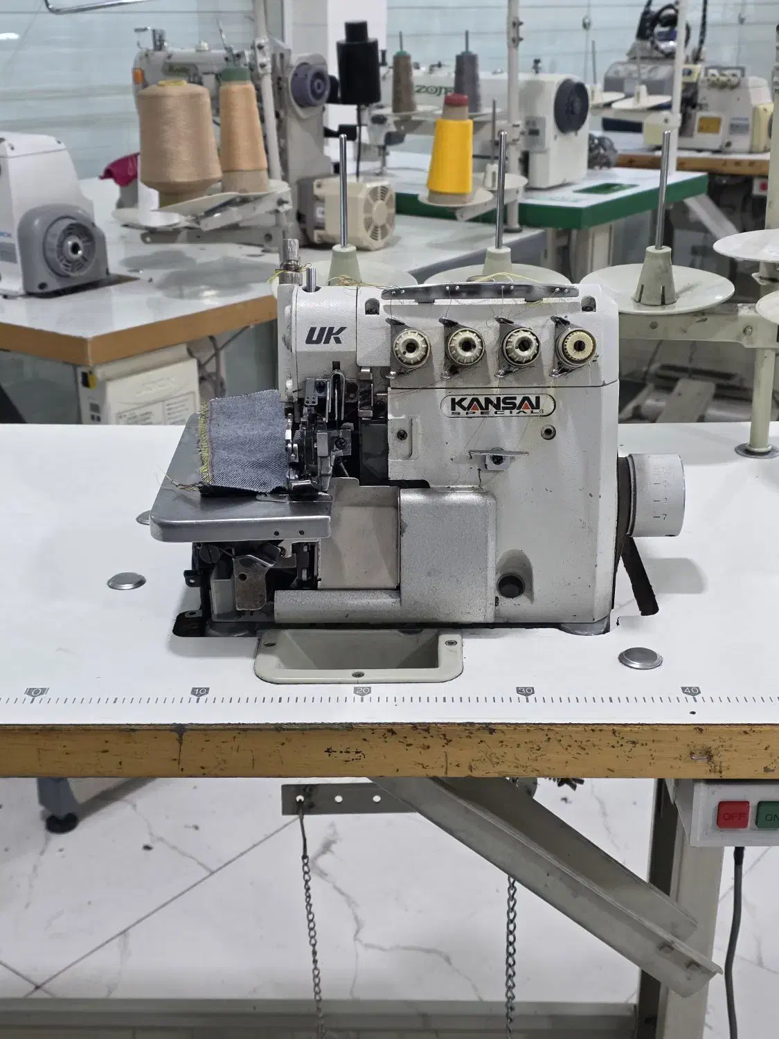 چرخ خیاطی زیگزال سردوز پنج نخ کانزا ژاپن ضخیم دوز|چرخ خیاطی و ریسندگی|تهران, امام زاده عبدالله|دیوار