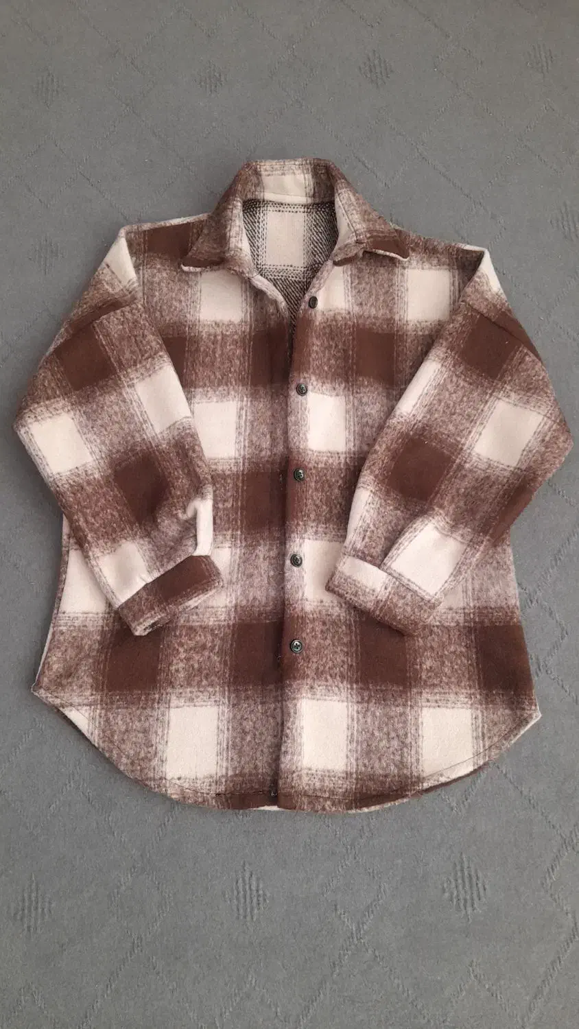 شکت چهارخونه فری سایز نو|لباس|کاشان, ولیعصر|دیوار