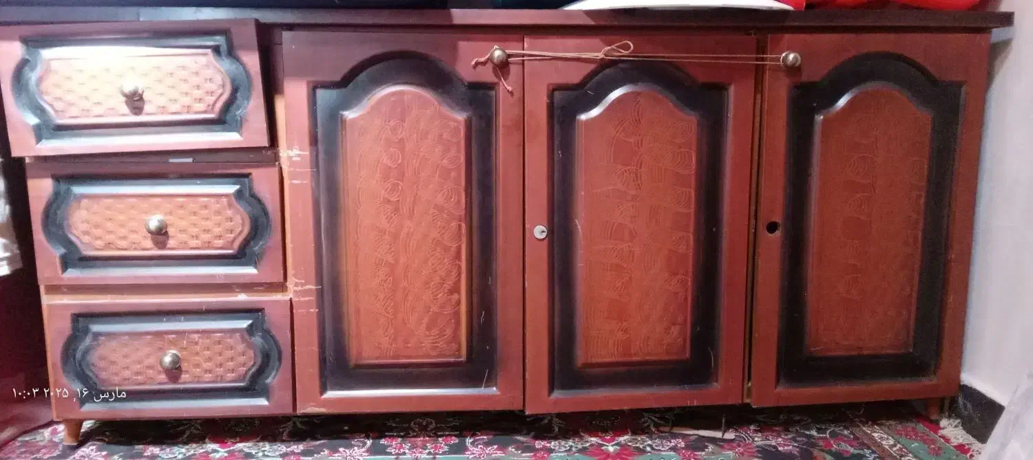 کابینت قدیمی|آب‌چکان و نظم‌دهنده ظروف|کرمان, |دیوار