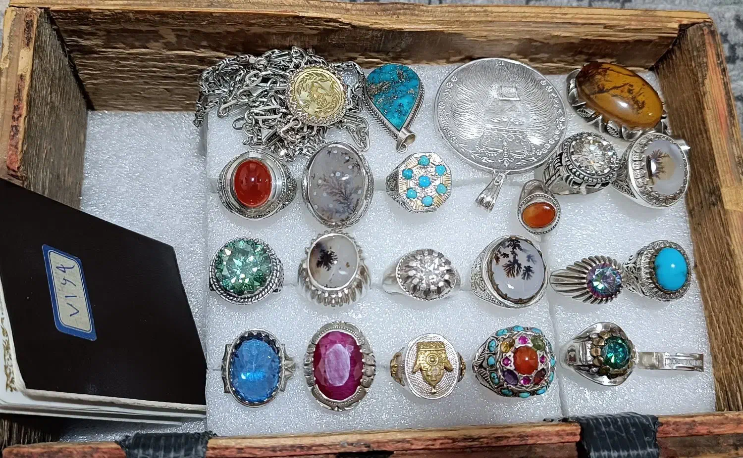 انگشتر نقره کلکسیونی و تعدادی زنجیرپلاک|جواهرات|تهران, نجات اللهی|دیوار