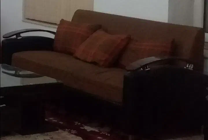 مبل 7 نفره چرم و پارچه|مبلمان خانگی و میز عسلی|کازرون, |دیوار