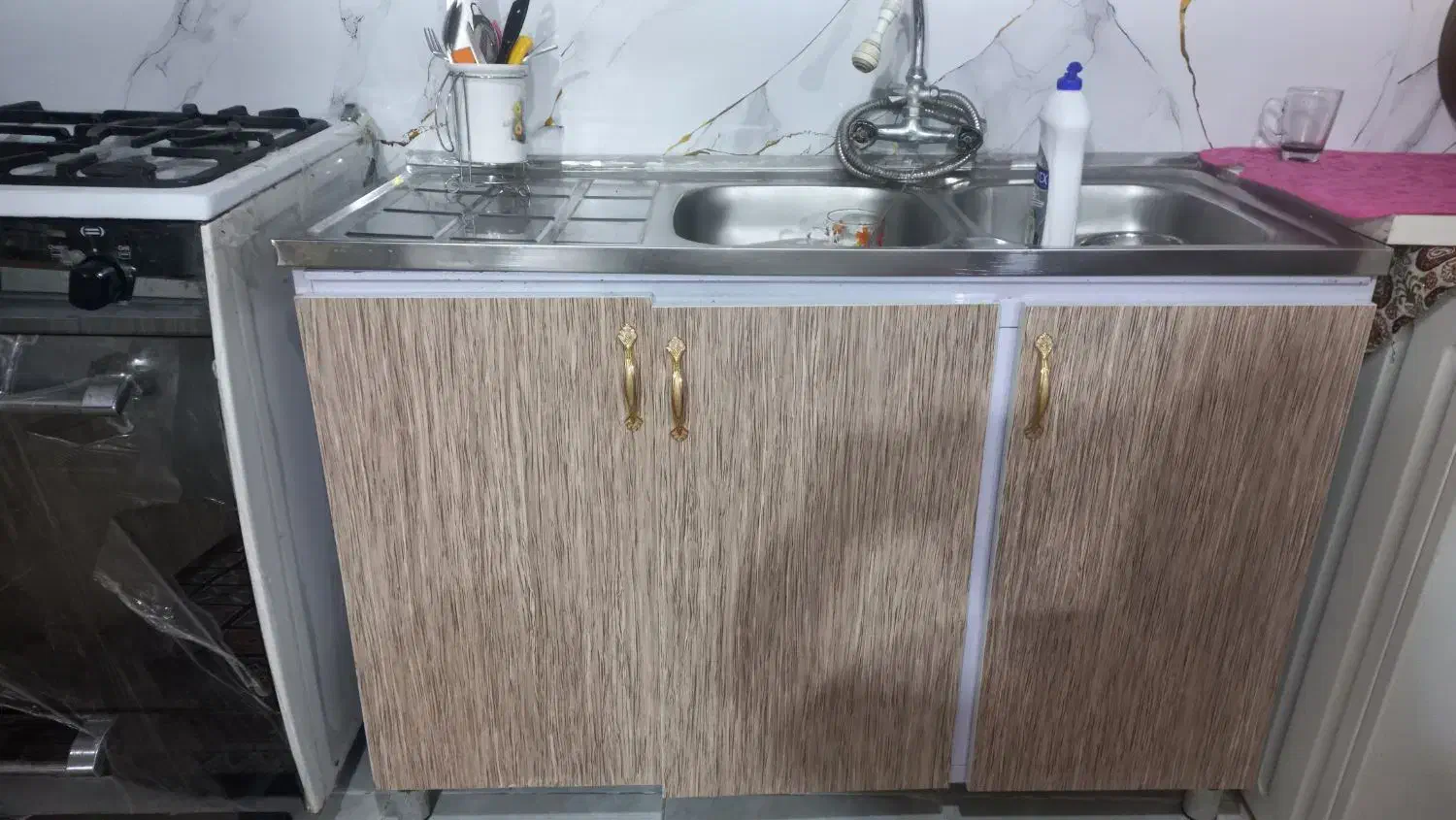 فروش کابینت و گاز فر در حد نو|آب‌چکان و نظم‌دهنده ظروف|کلارآباد, |دیوار