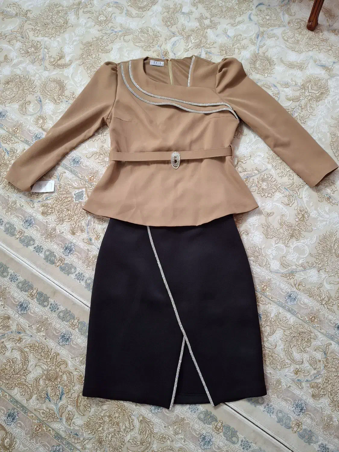 لباس مجلسی بارونی مانتو عبا همشوندرحد و نو|لباس|قم, شاه سید علی|دیوار