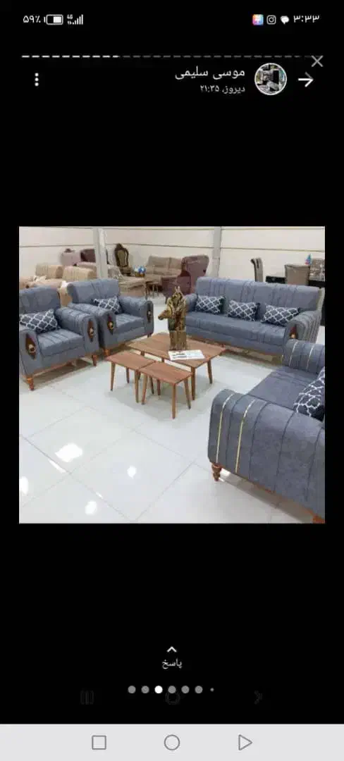 مبل ۷نفره کد شناسه ۴۳۲۱۴۵|مبلمان خانگی و میز عسلی|لردگان, |دیوار