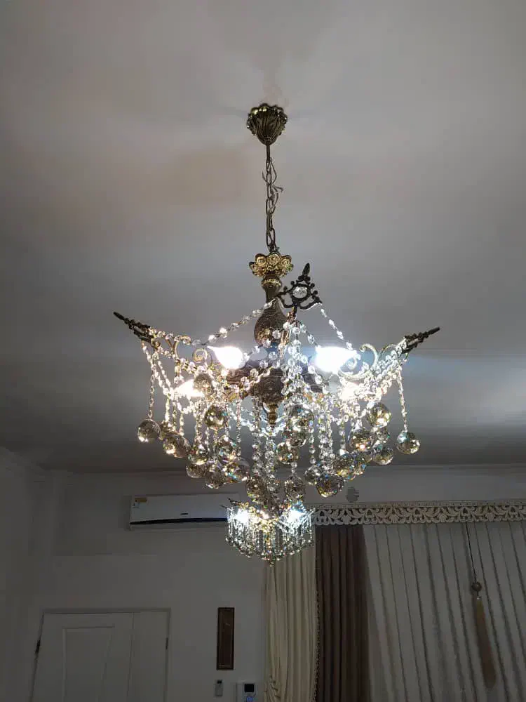 لوستر برنز و فلزی|لوستر و چراغ آویز|ماکو, |دیوار