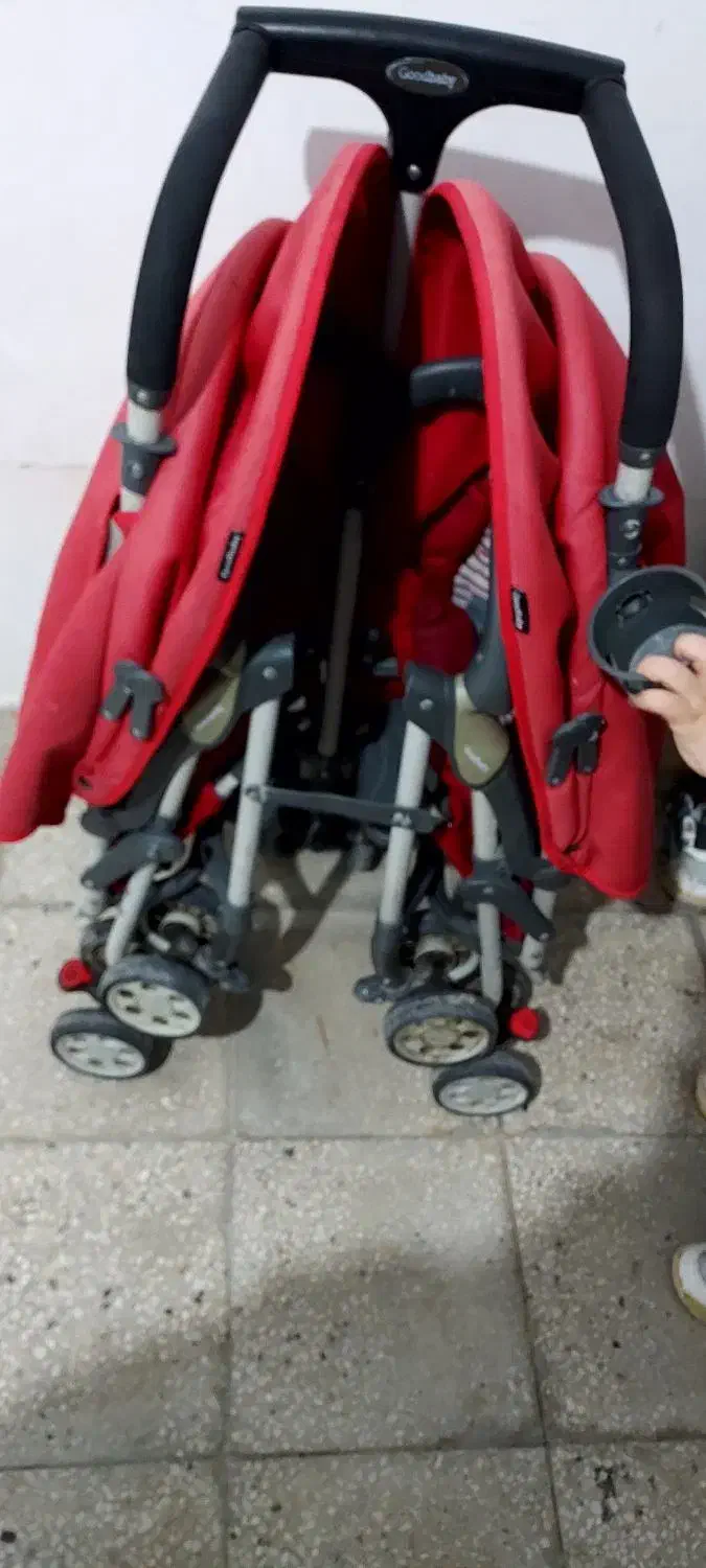 کالسکه دوقلو خارجی گود بیبی ایتالیایی|کالسکه و لوازم جانبی|کرمانشاه, |دیوار