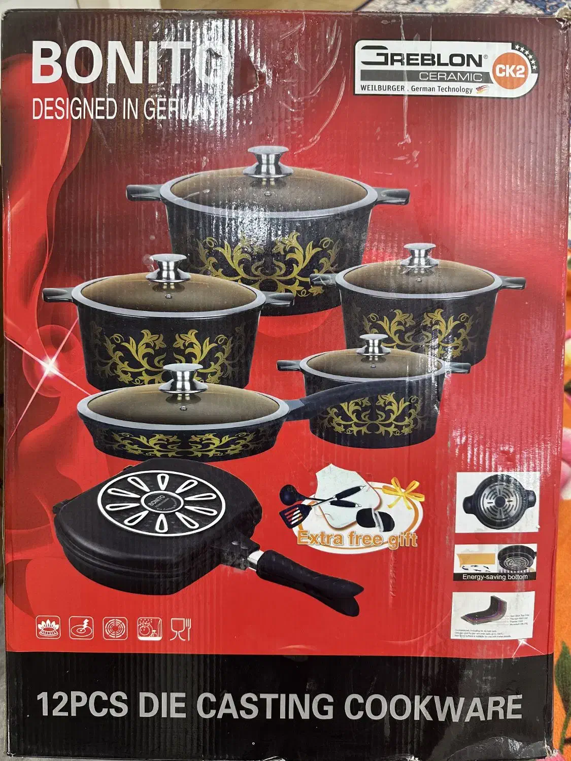 سرویس قابلمه چدن سرامیک آلمان|ظروف پخت‌وپز|تهران, خلیج فارس|دیوار