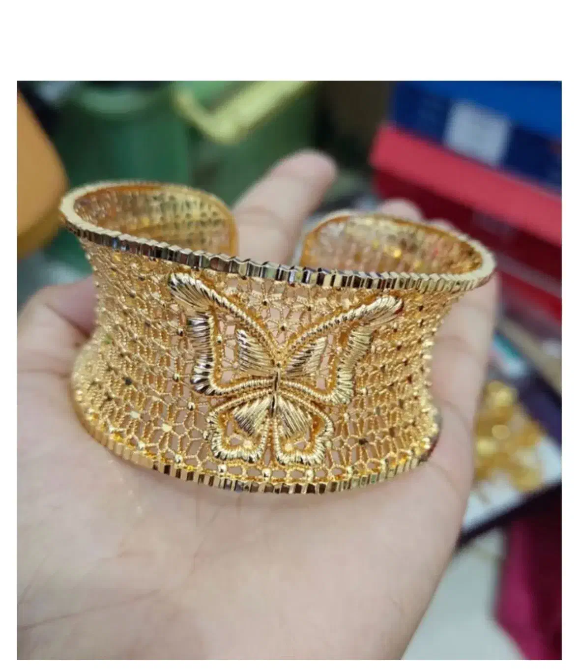 دستبند النگویی و انگشتر خلیجی طرح طلا|بدلیجات|بروجرد, |دیوار