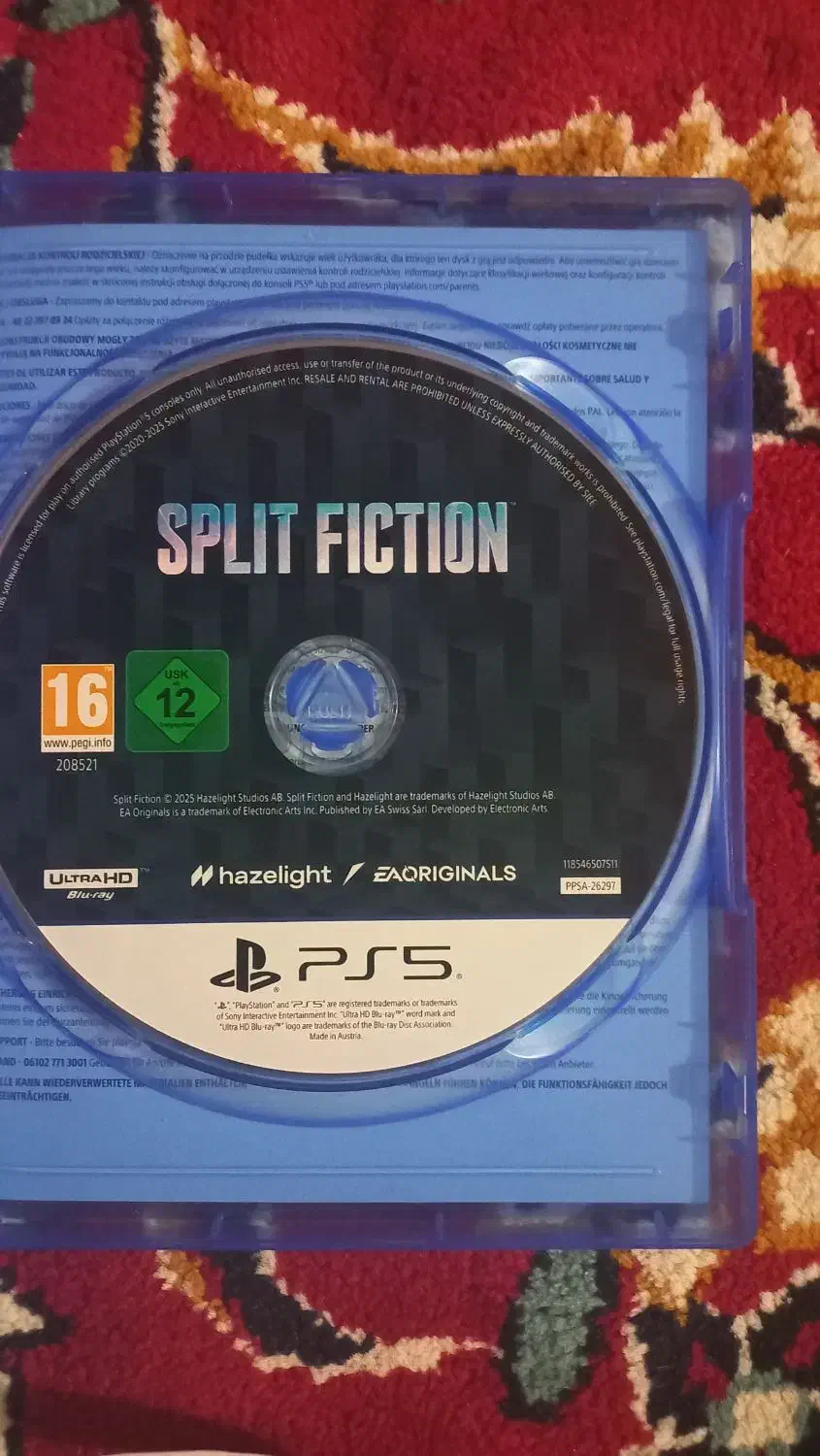 دیسک بازی اسپلیت ps5|کنسول، بازی ویدئویی و آنلاین|مشهد, جاهد شهر|دیوار