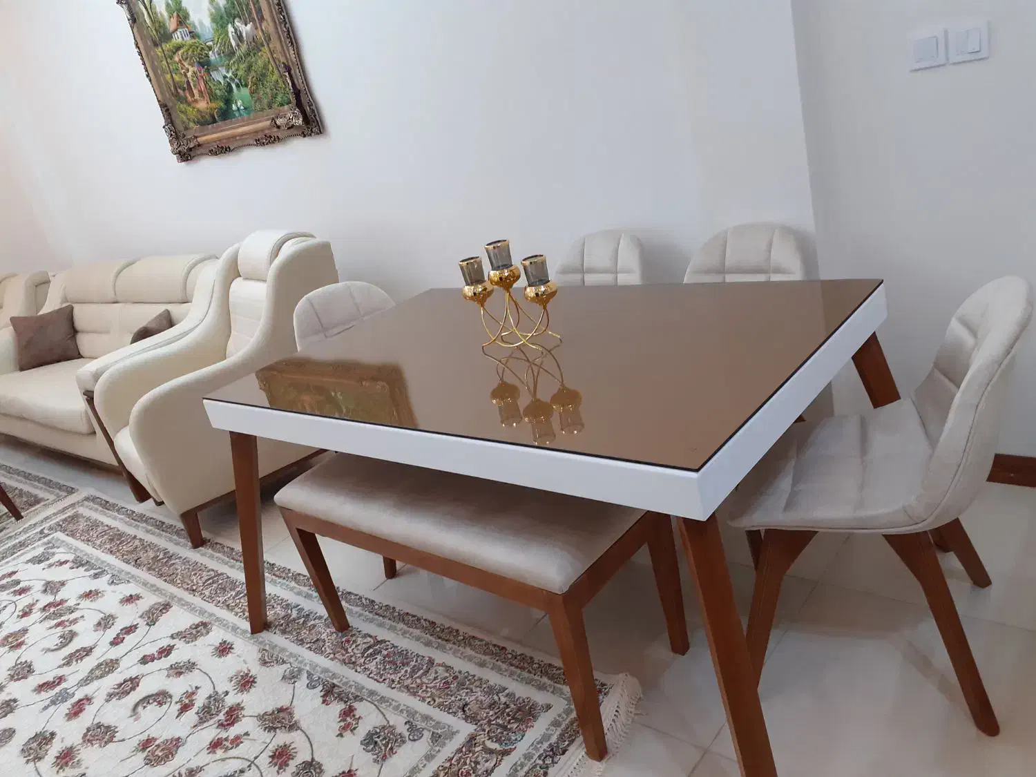 میز ناهار خوری 6نفره|میز و صندلی غذاخوری|تهران, مسعودیه|دیوار