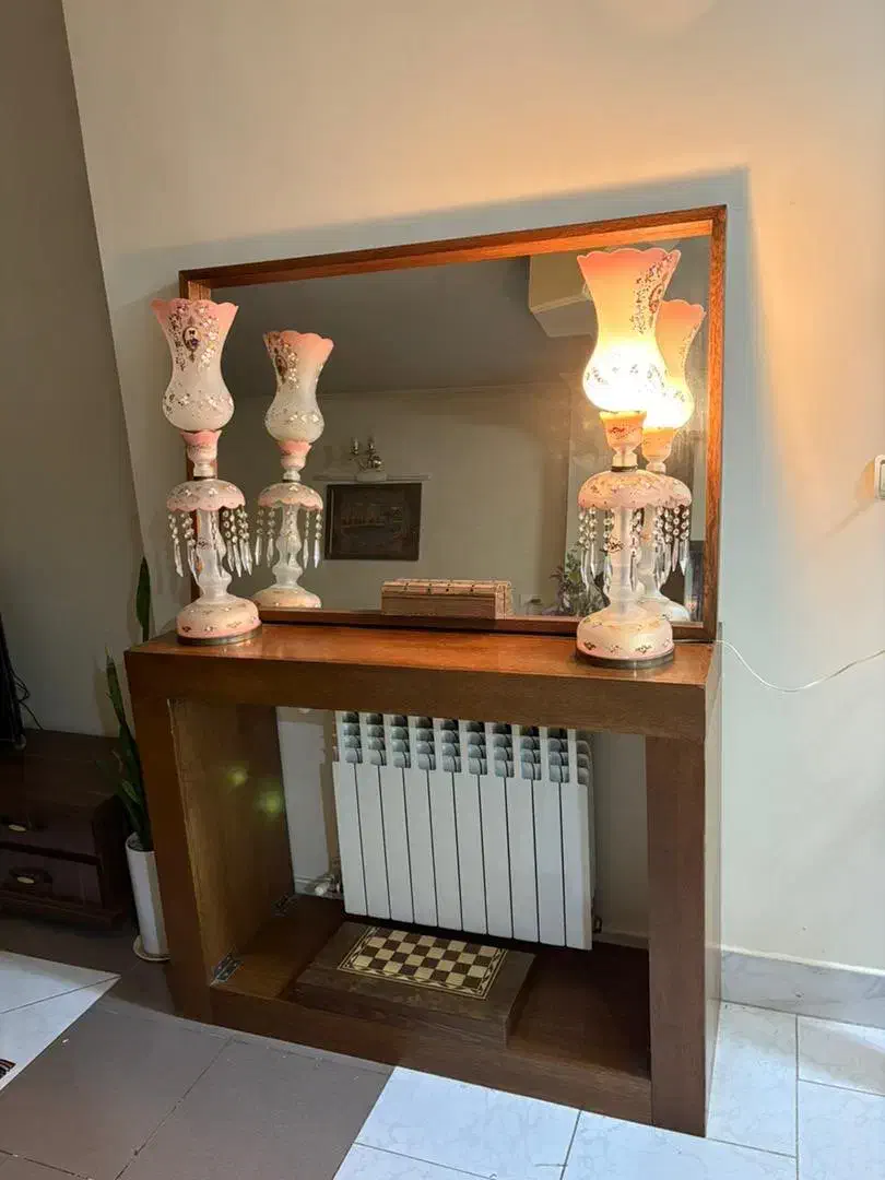 کنسول و اینه|بوفه، ویترین، کنسول|اصفهان, خانه اصفهان|دیوار