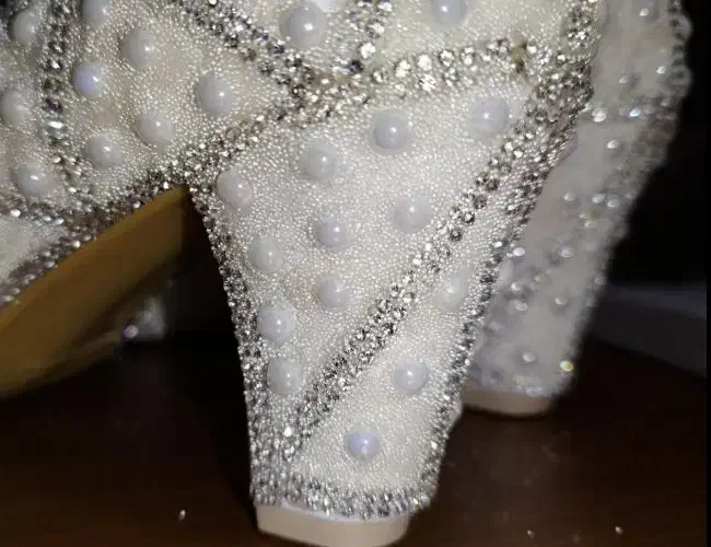 کیف و کفش مرواریدی سایز ۳۹ـ۴۰|کیف، کفش، کمربند|رشت, پارک شهر|دیوار