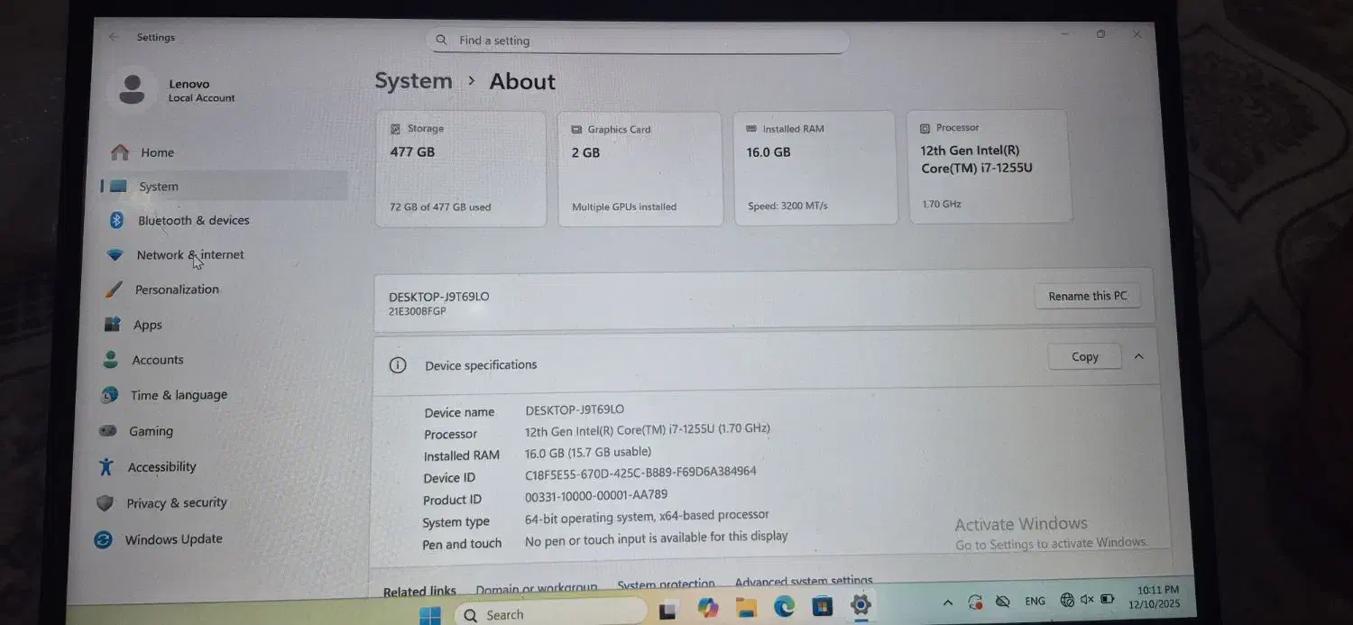 لپتاپ Lenovo Thinkpad E14|رایانه همراه|قزوین, |دیوار