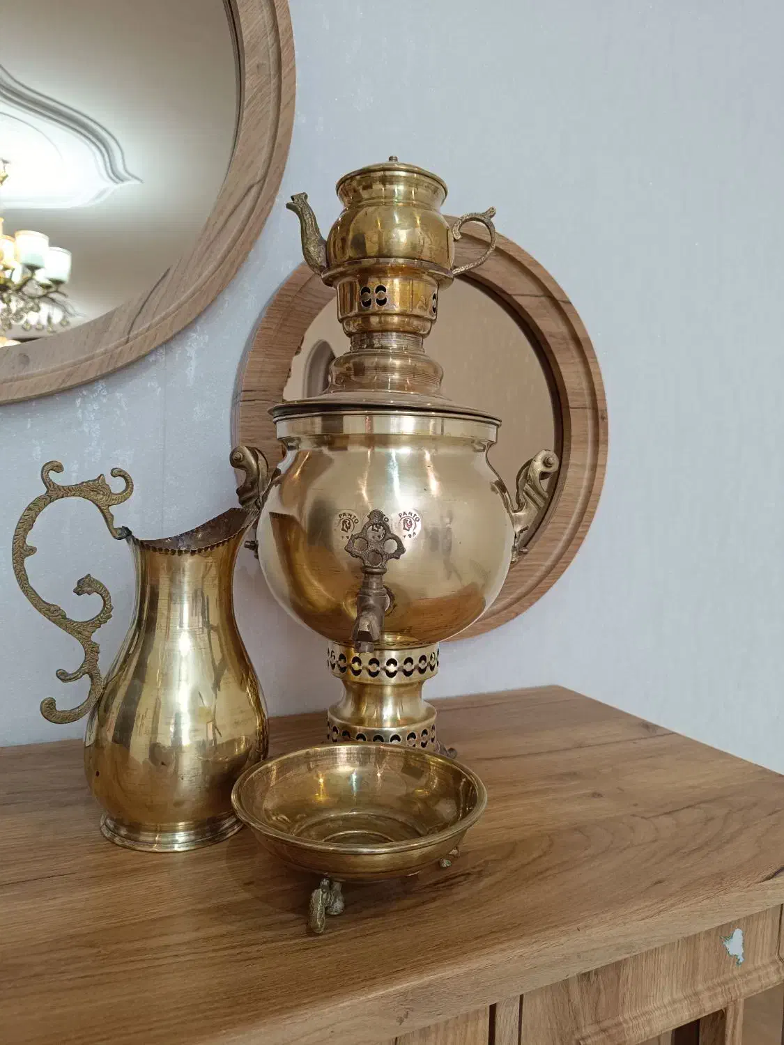 سماور برنجی|سماور، چای‌ساز، قهوه‌ساز|کهریزک, |دیوار