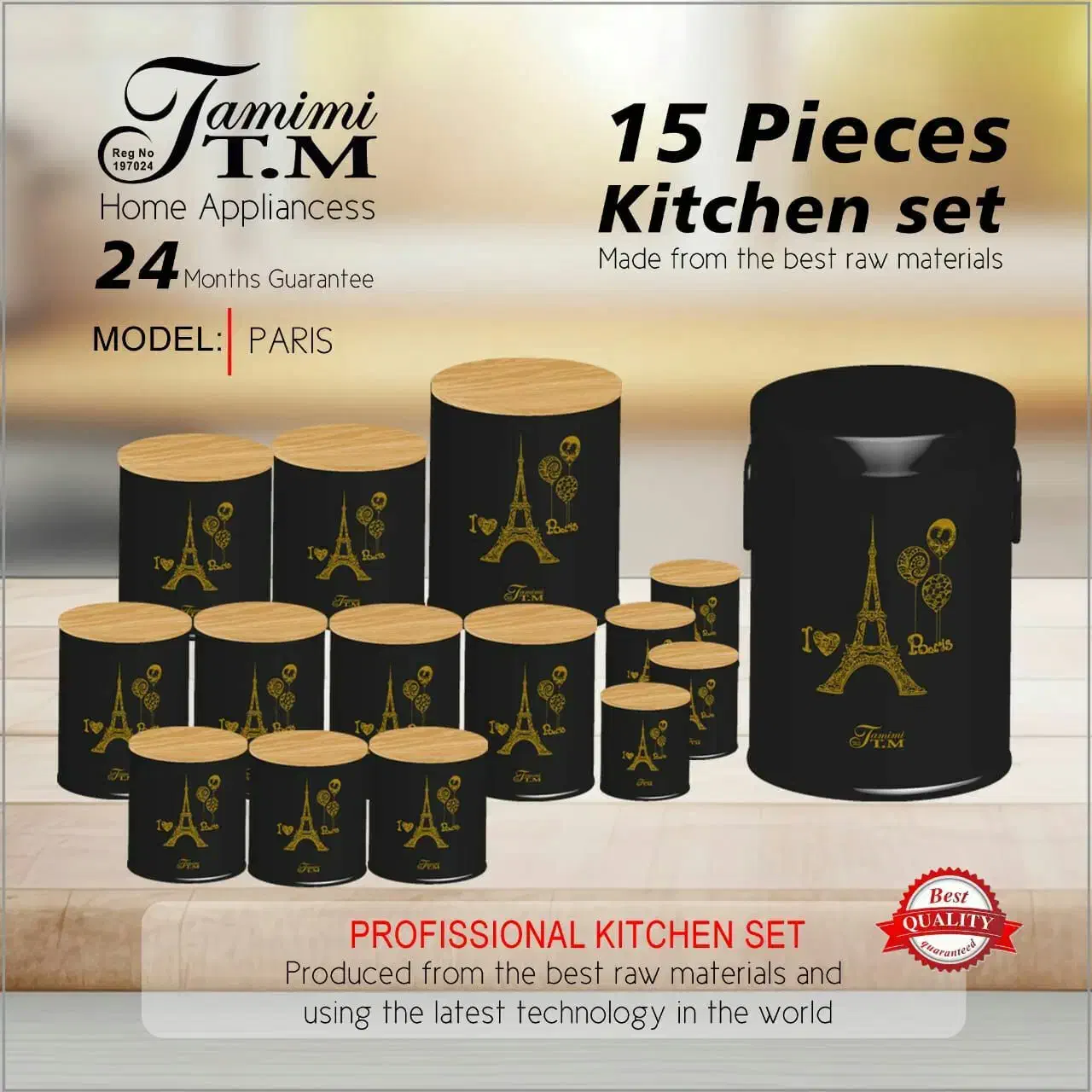 سرویس ۱۵ پارچه آشپزخانه|ظروف نگهدارنده، پلاستیکی، یکبارمصرف|تایباد, |دیوار