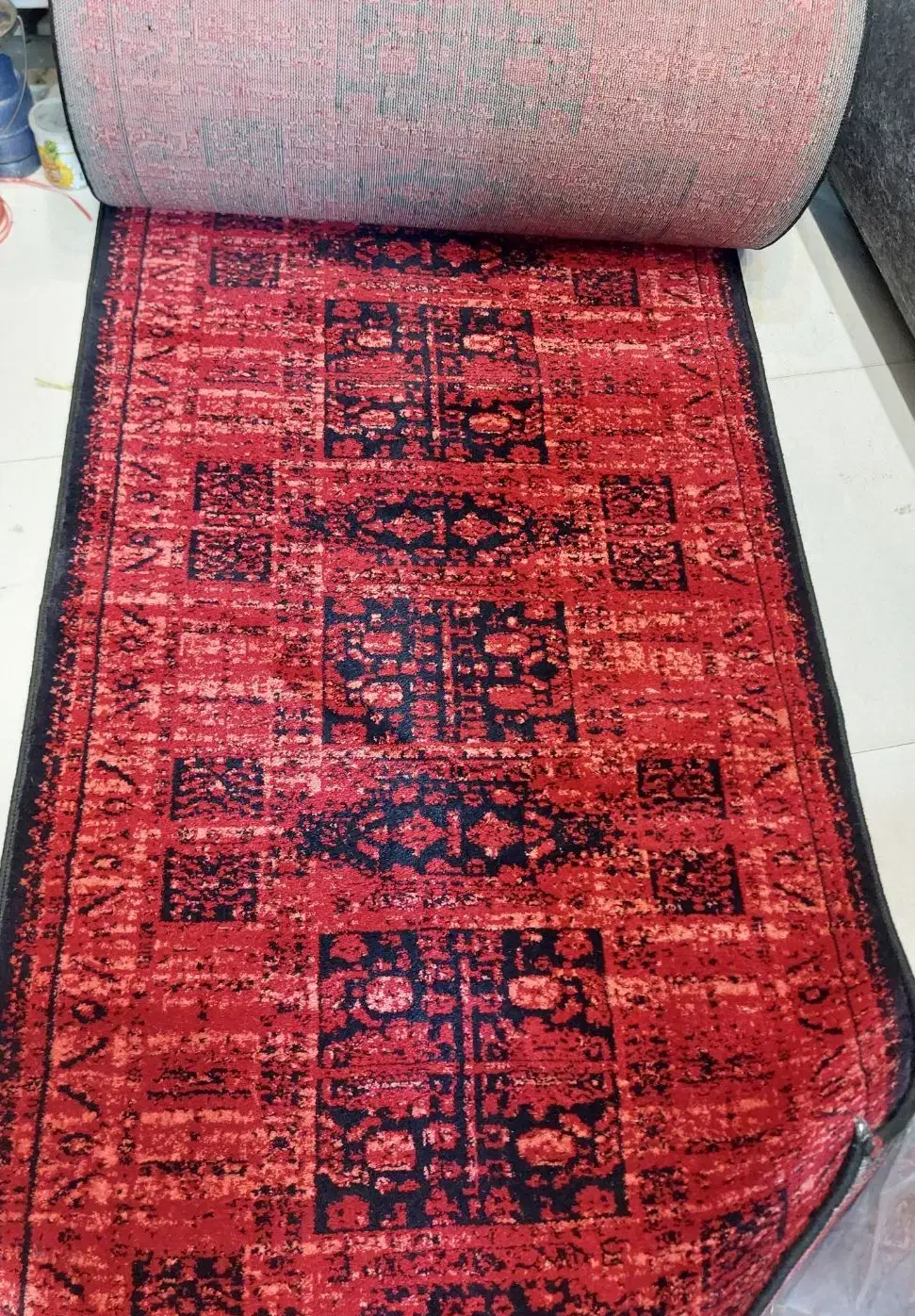 گبه فرش خشتی بلوچ گلزار|گلیم، جاجیم، گبه|قم, شهدا|دیوار