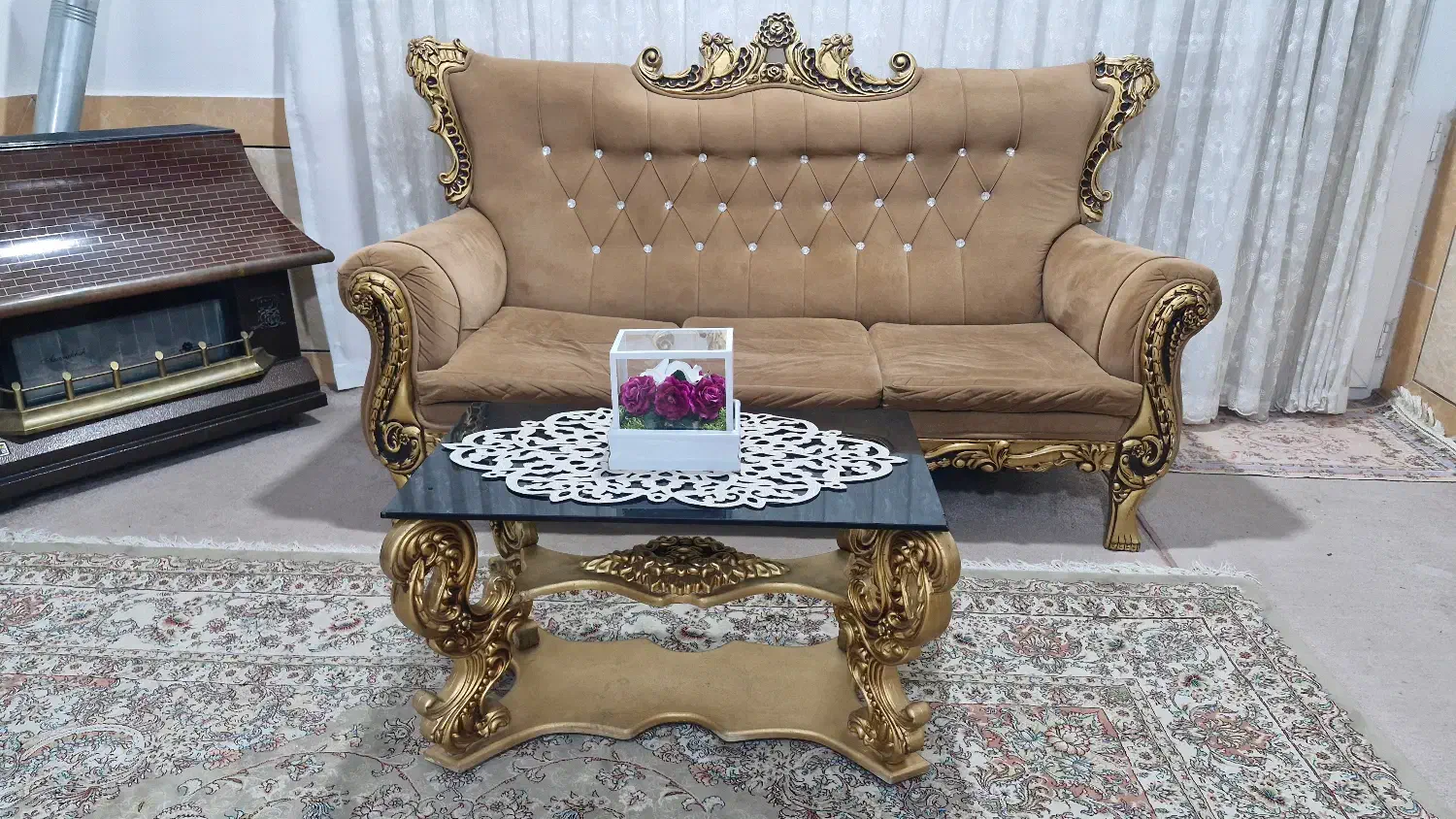 مبل سلطنتی|مبلمان خانگی و میز عسلی|گرمه, |دیوار