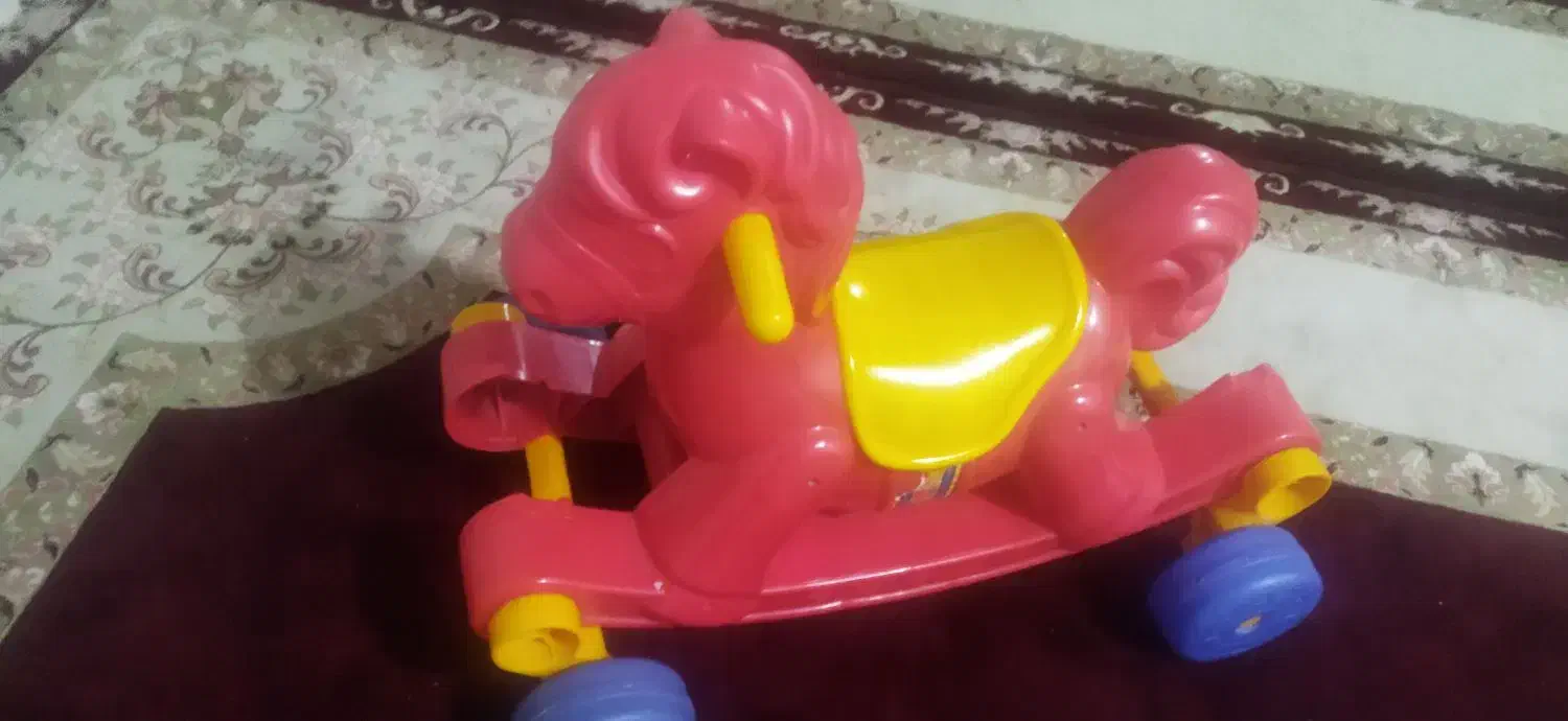 اسب دو کاره چرخ دار و راکر|اسباب‌بازی بچه|سوق, |دیوار