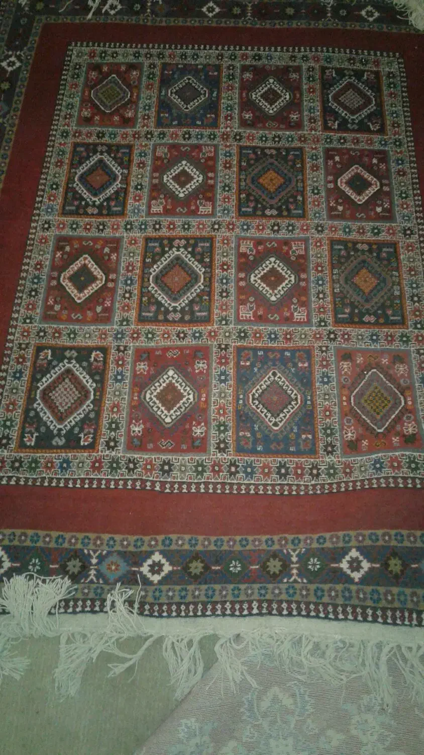 قالی دستبافت یلمه|فرش|آباده, |دیوار