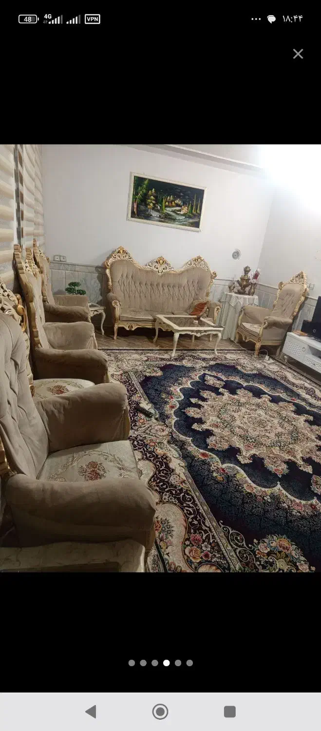 مبل سلطنتی نه نفره|مبلمان خانگی و میز عسلی|نیشابور, امام خمینی|دیوار