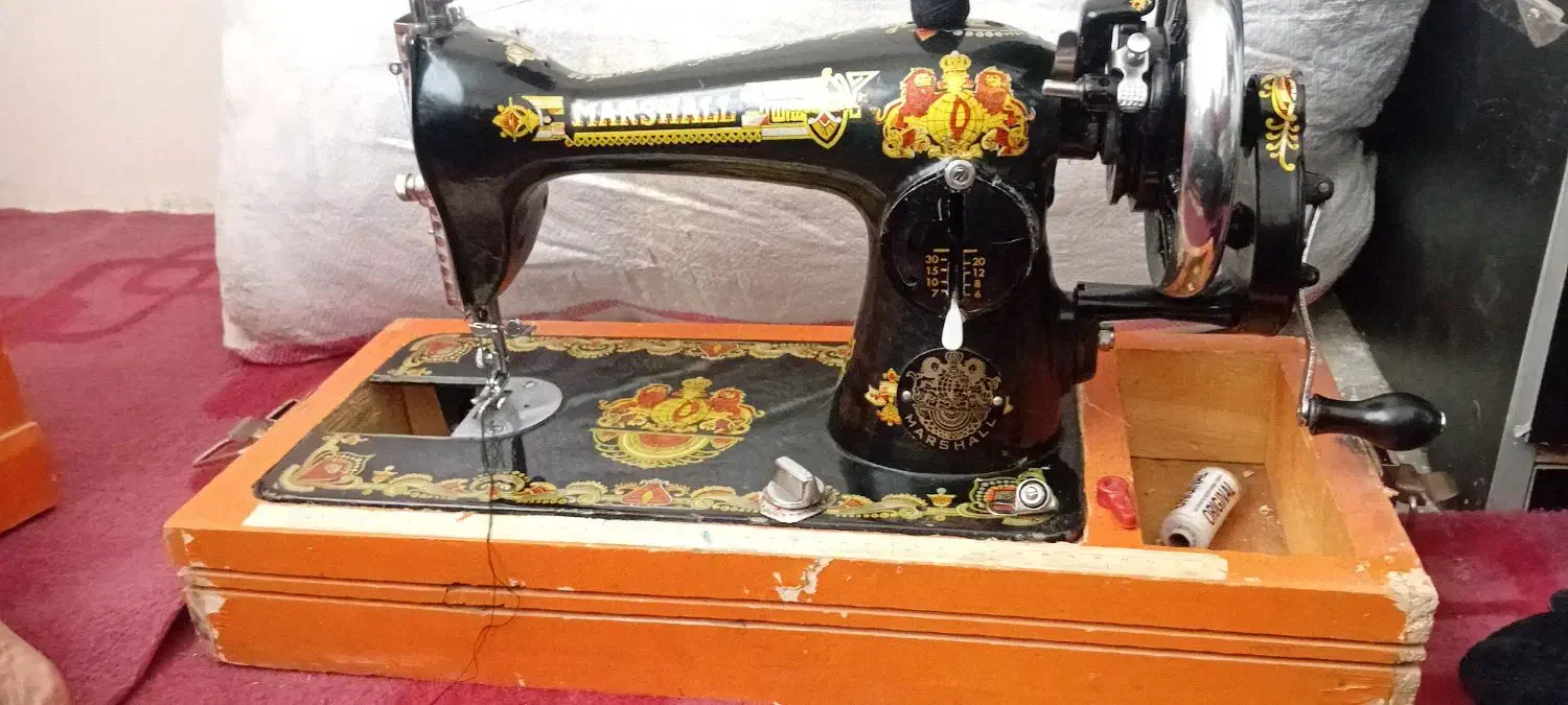 چرخ خیاطی مارشال قدیمی|چرخ خیاطی و ریسندگی|رضویه, |دیوار