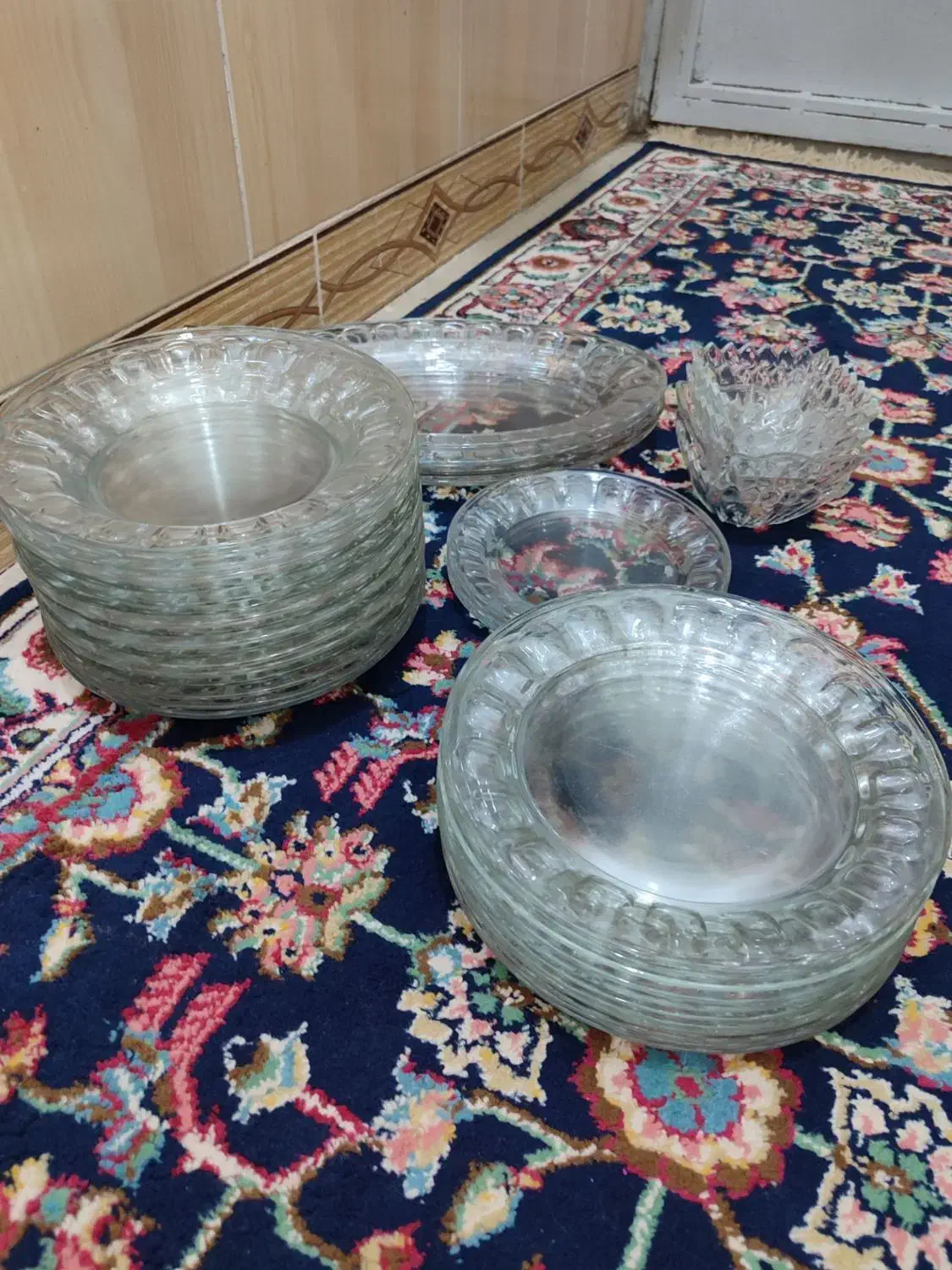 سرویس پیرکس انگشتی فرانسوی|ظروف سرو و پذیرایی|کرمانشاه, |دیوار