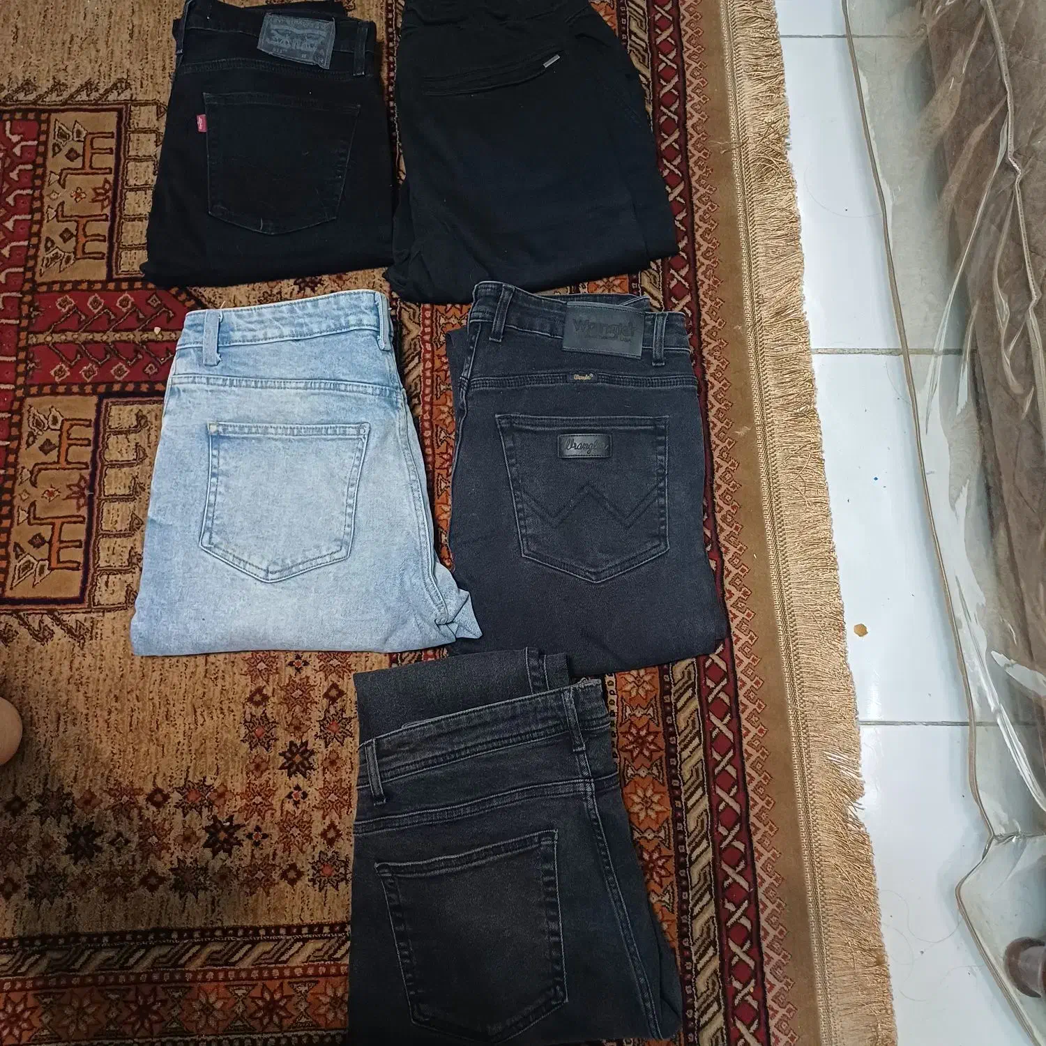 5 عدد شلوار جین مردانه مارک سایز 34 خارجی|لباس|تهران, کوی بیمه|دیوار