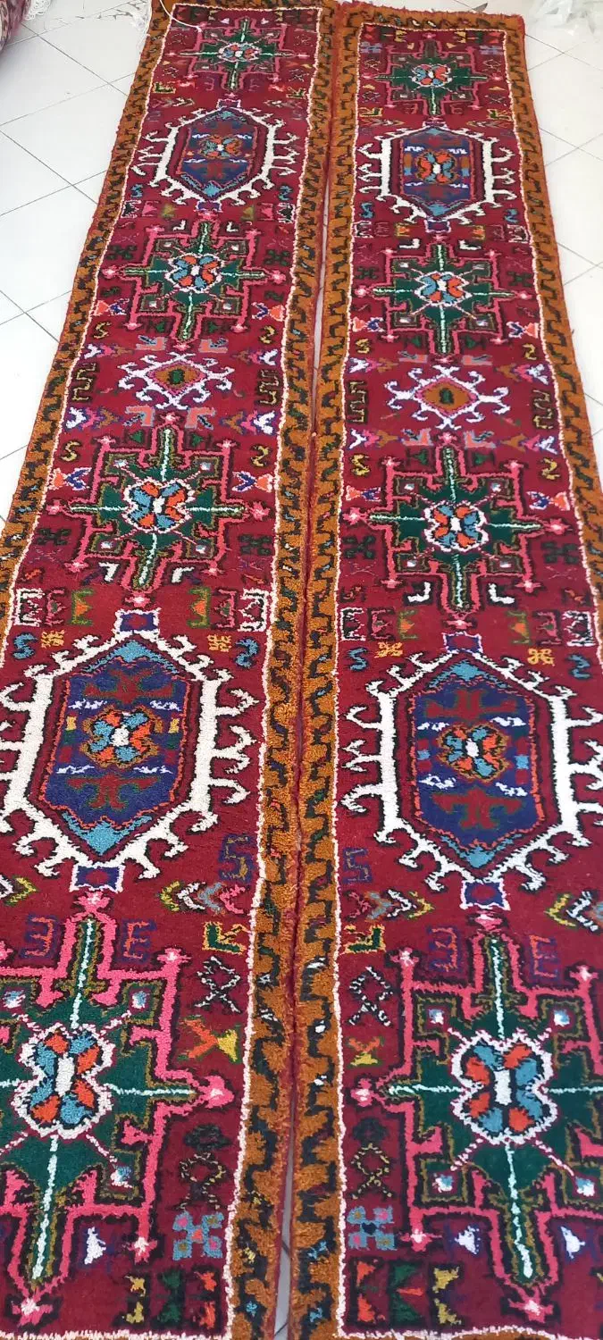 جفت کناره دستبافت قرجه (۵۰×۳)|فرش|تبریز, |دیوار