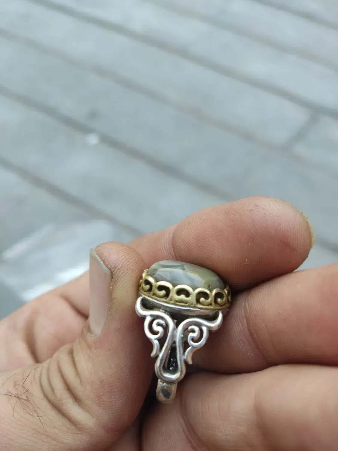 انگشتر نقره عیون ابلیس|جواهرات|بهارستان, |دیوار