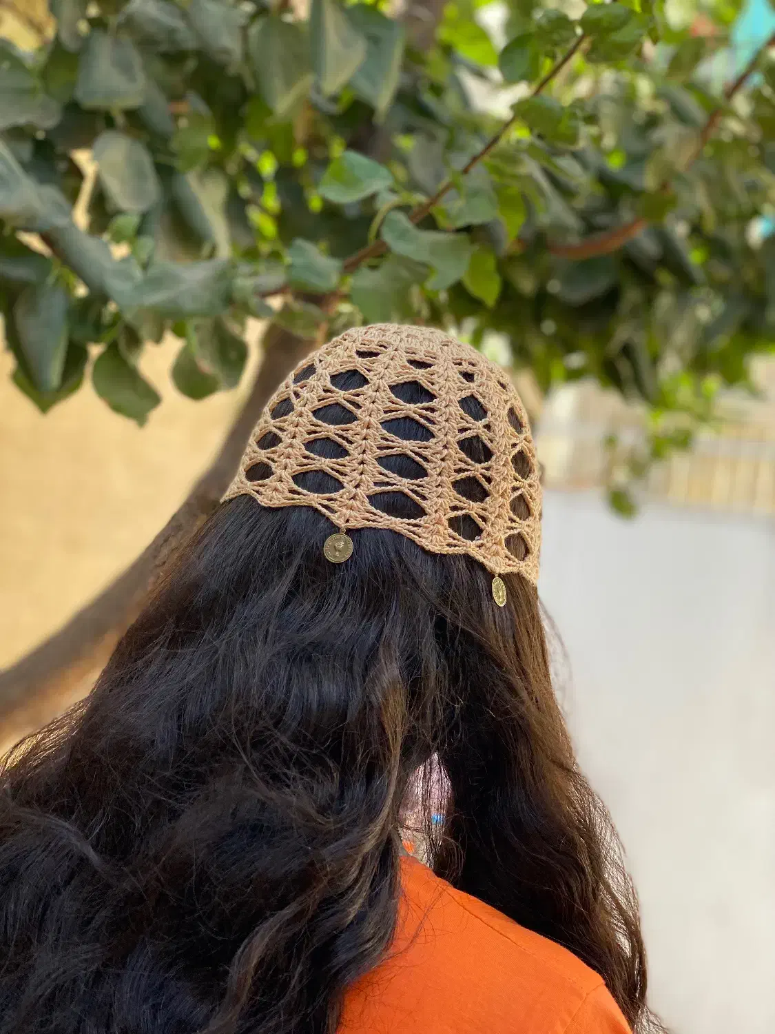 کلاه سکه دار ترند بهاری توری|لباس|محمدیه-قزوین, |دیوار