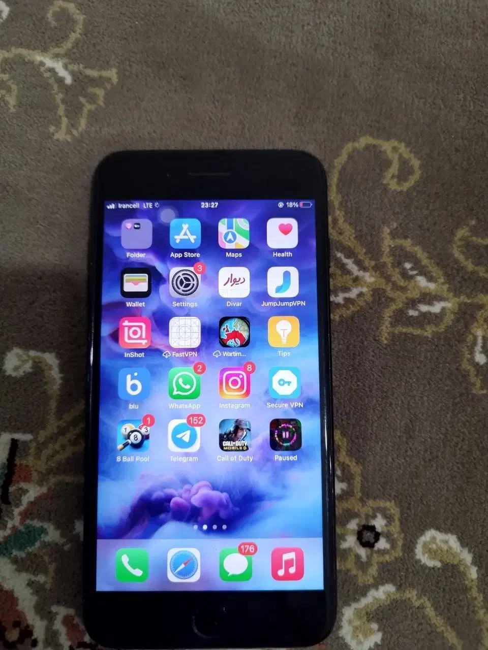 ایفون ۷پلاس تر تمیز باطری ۱۰۰|موبایل|خرمدره, |دیوار