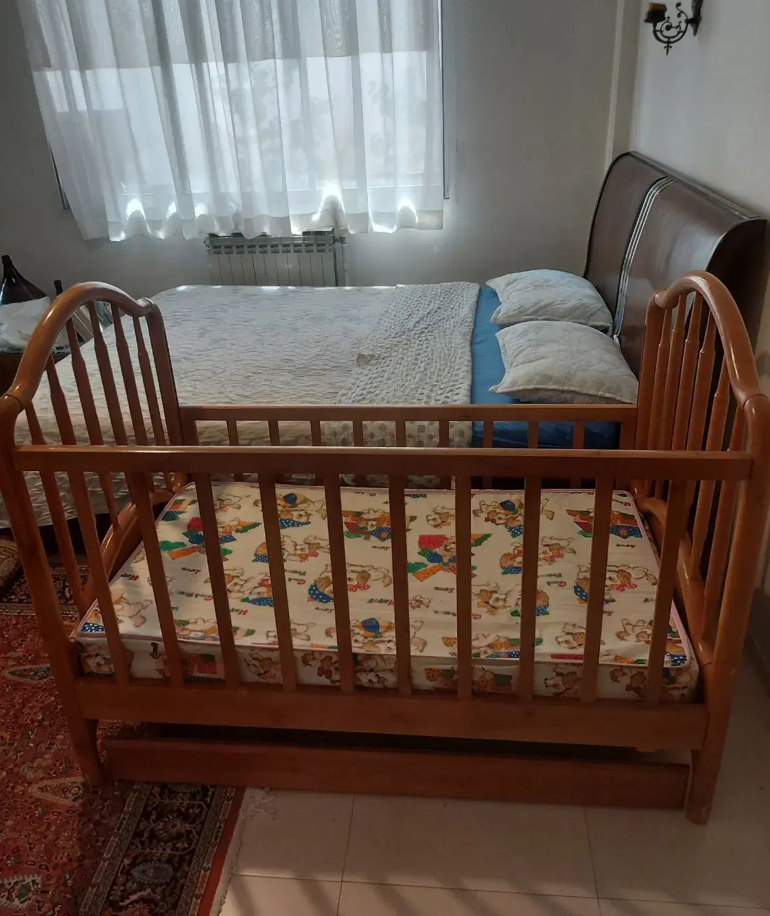 تخت کودک چوبی|تخت و صندلی بچه|تهران, بهار|دیوار