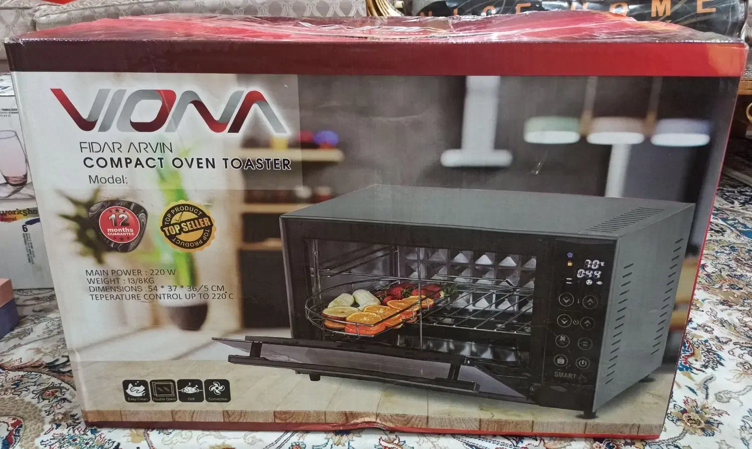 آون توستر دیجیتال تمام لمسی|اجاق گاز و لوازم برقی پخت‌وپز|تهران, خواجه نصیر طوسی|دیوار