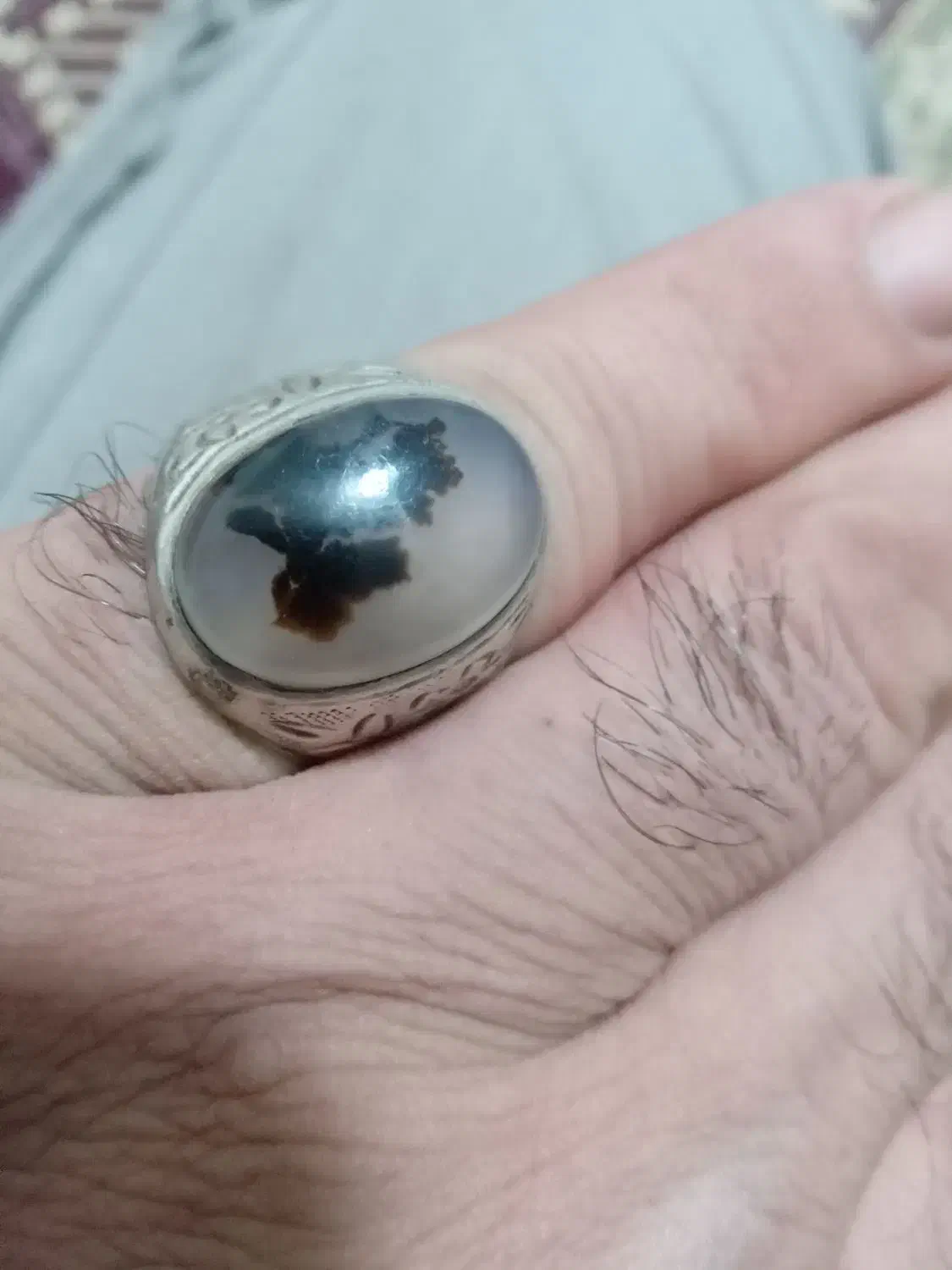 انگشتره شجر.لعل بدخشان.عقیق سلیمانی|جواهرات|کرج, حصارک پایین|دیوار