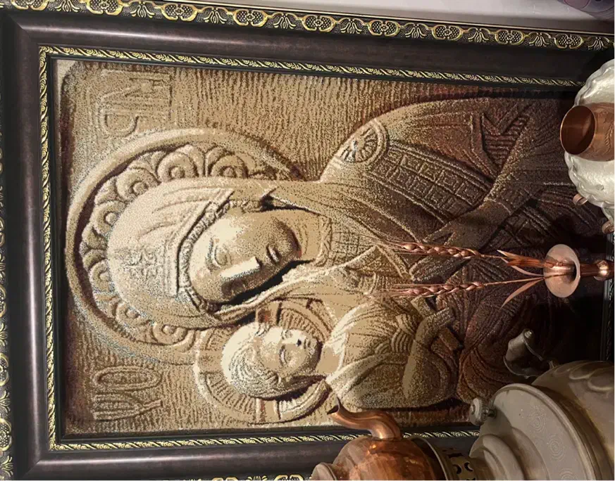 ۲عددگلیم فرش رنگ کرم گلیم فرش رز نوروفرشی نو۴۰۰|فرش|یزد, |دیوار