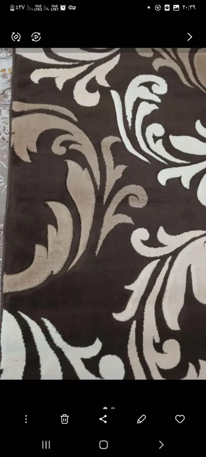 یک قالیچه ویک گلیم باقیمت مناسب ..|فرش|سنگر, |دیوار