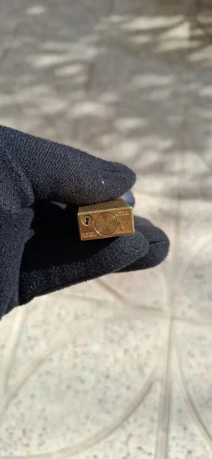 فندک دانهیل روکش طلا آنتیک ۲۰ میکرون|کلکسیون اشیاء عتیقه|کرمان, |دیوار