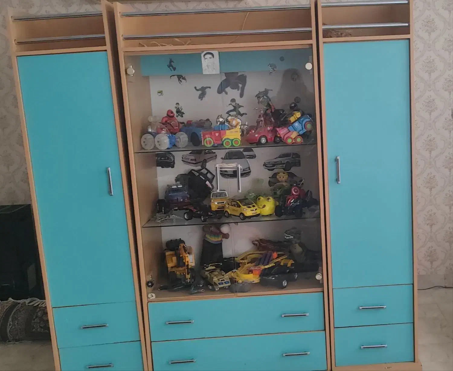 کمد نوجوان جالباسی ویترین|جاکفشی، کمد، دراور|ماهدشت, |دیوار