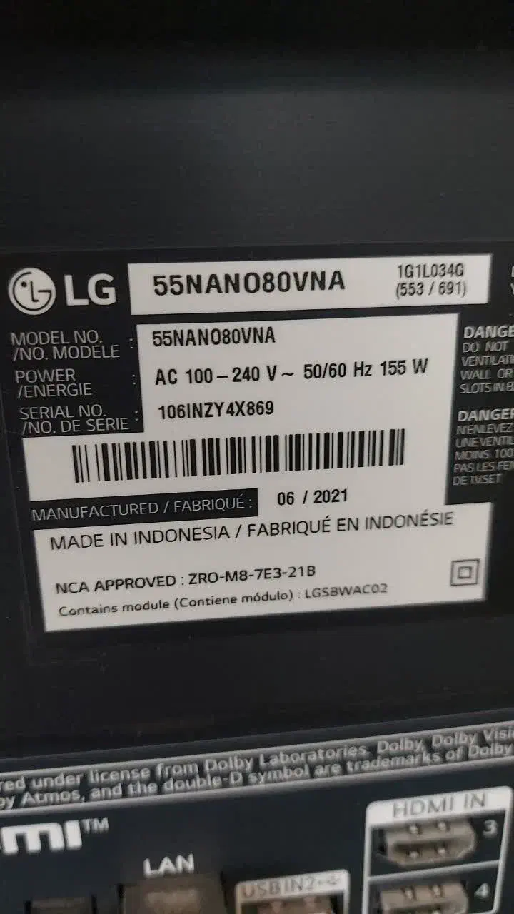 تلویزیون nanocell80 55LG|تلویزیون و پروژکتور|اصفهان, شفق|دیوار
