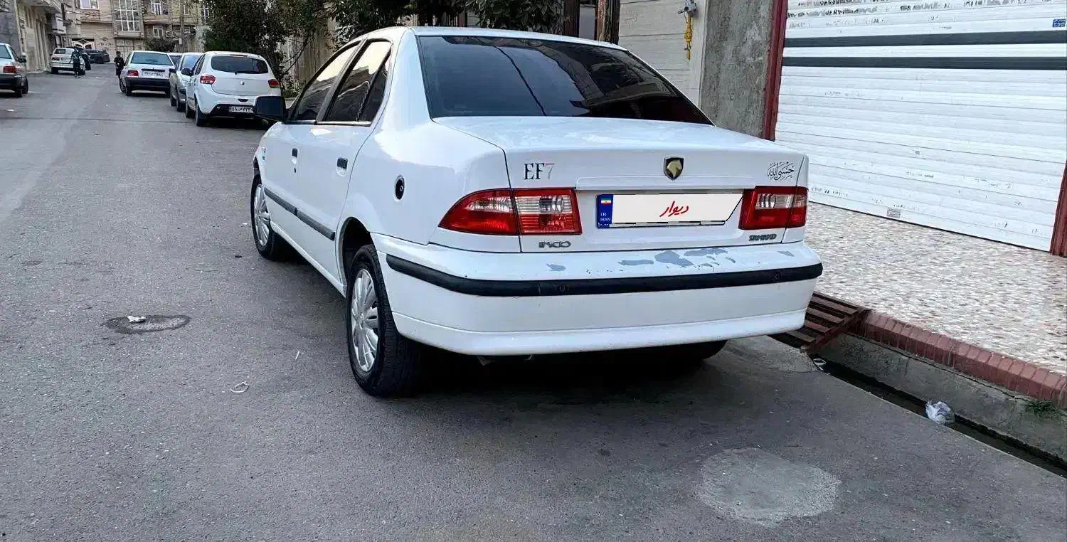 سمند ef7 دوگانه سفید مدل 95|خودرو سواری و وانت|پارس‌آباد, |دیوار